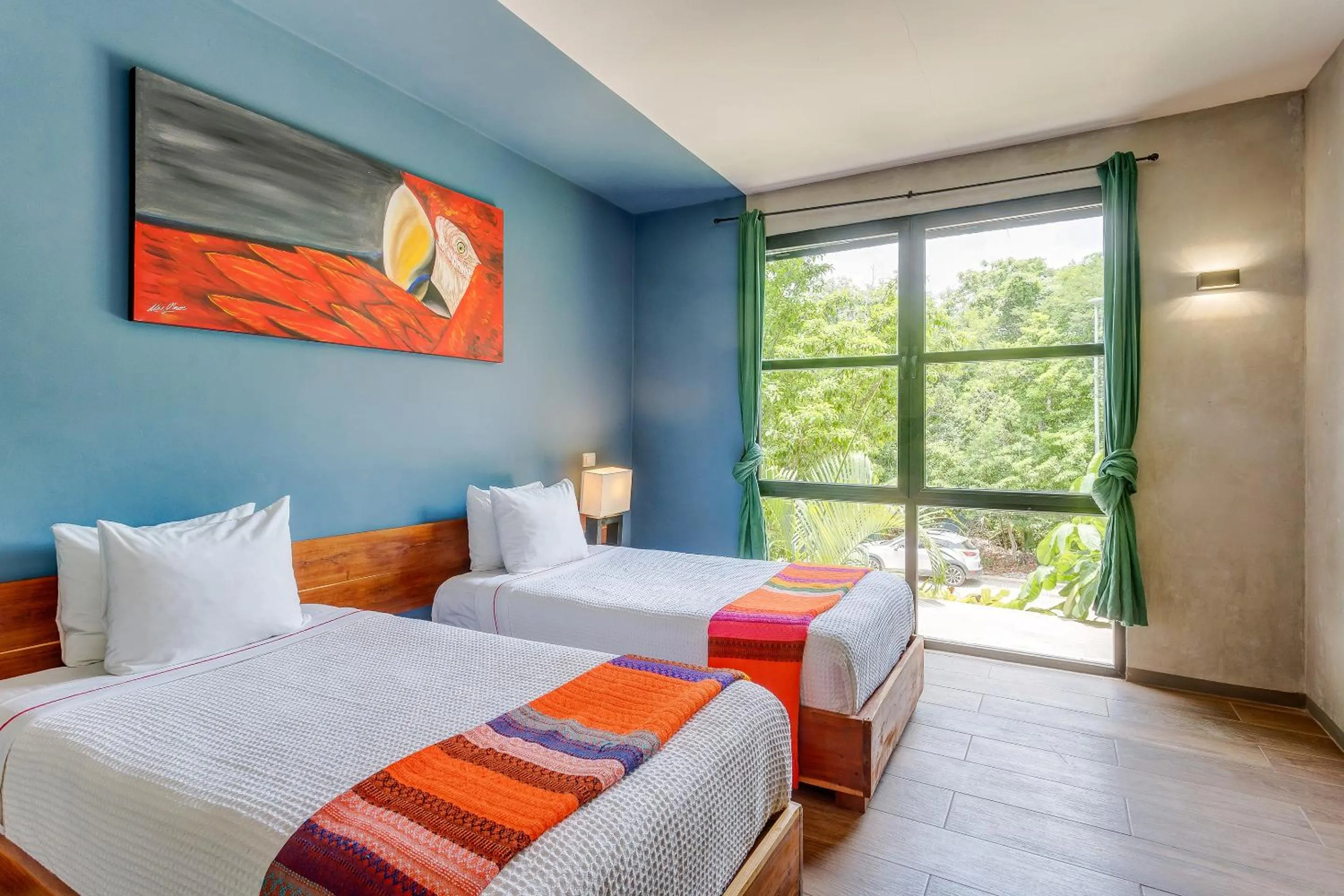 Bed in Chic Suites in the Heart of Tulum by Stella Rentals