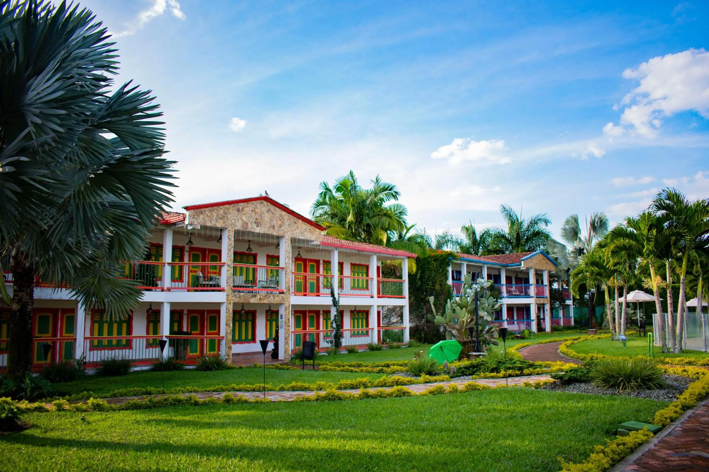 Property building in Hotel Campestre Cafe Cafe