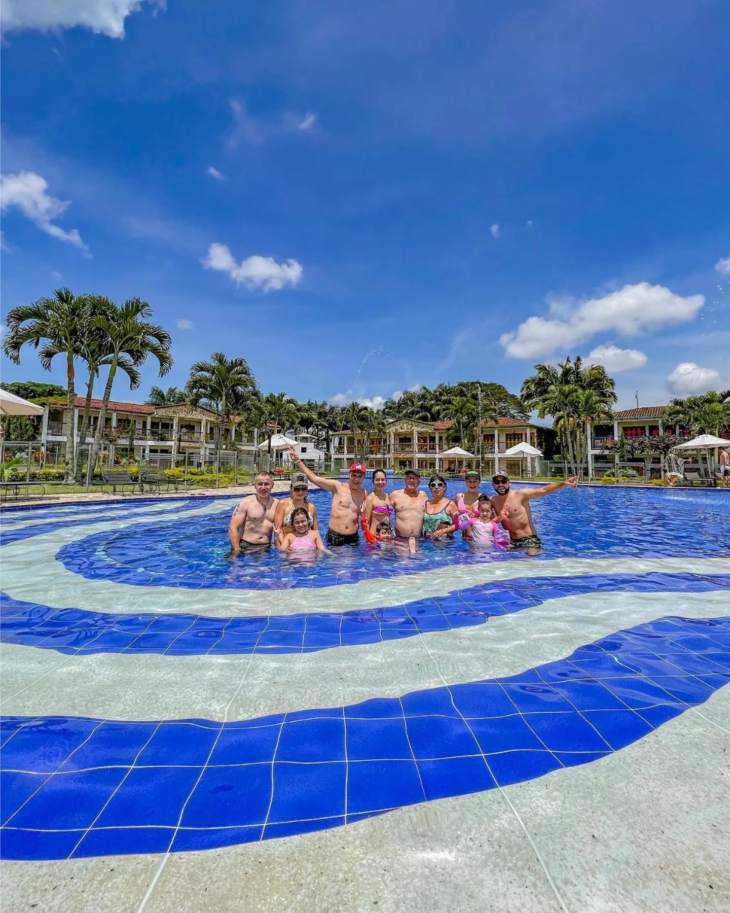 Swimming pool in Hotel Campestre Cafe Cafe