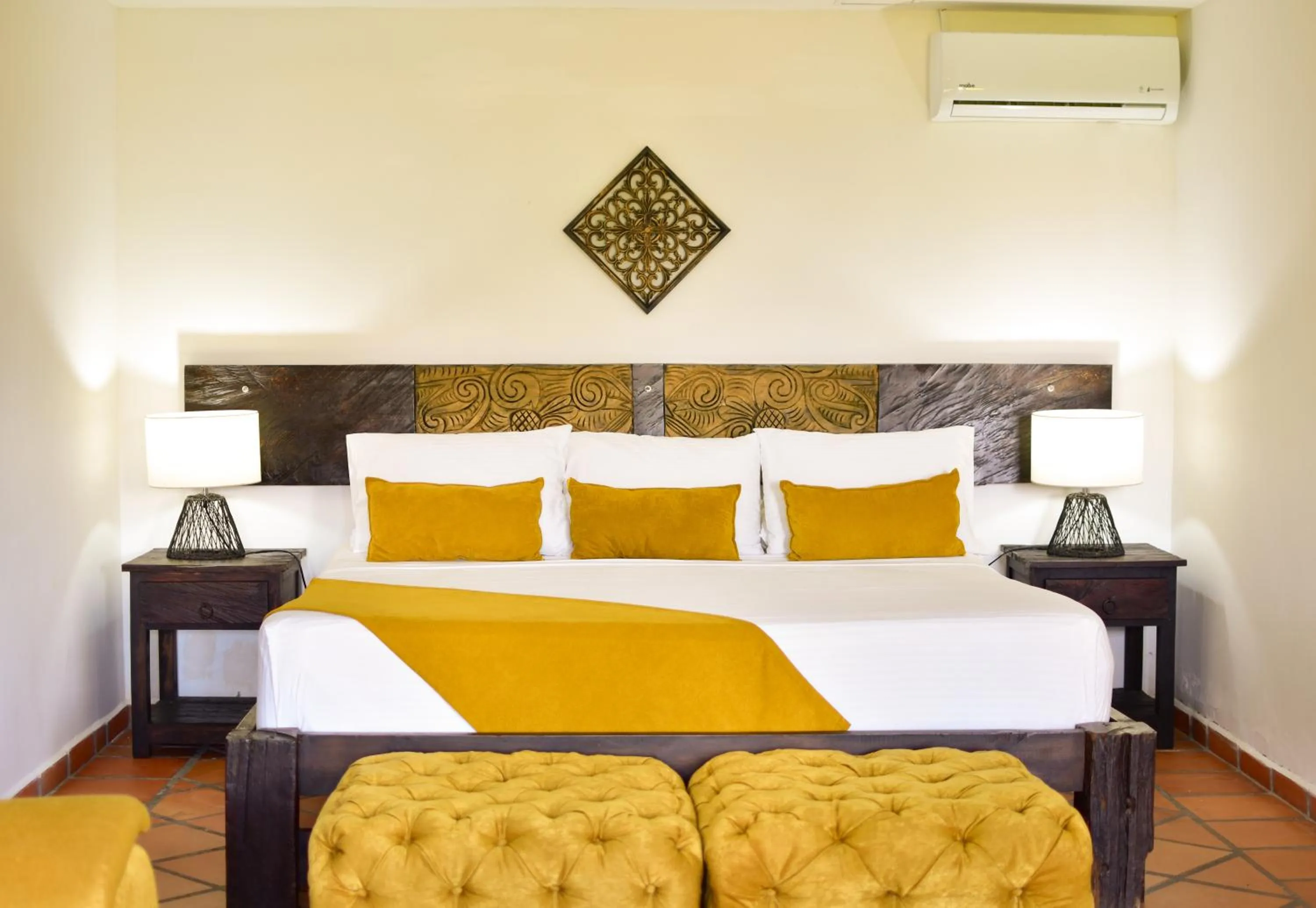 Bed in Hotel Campestre Cafe Cafe