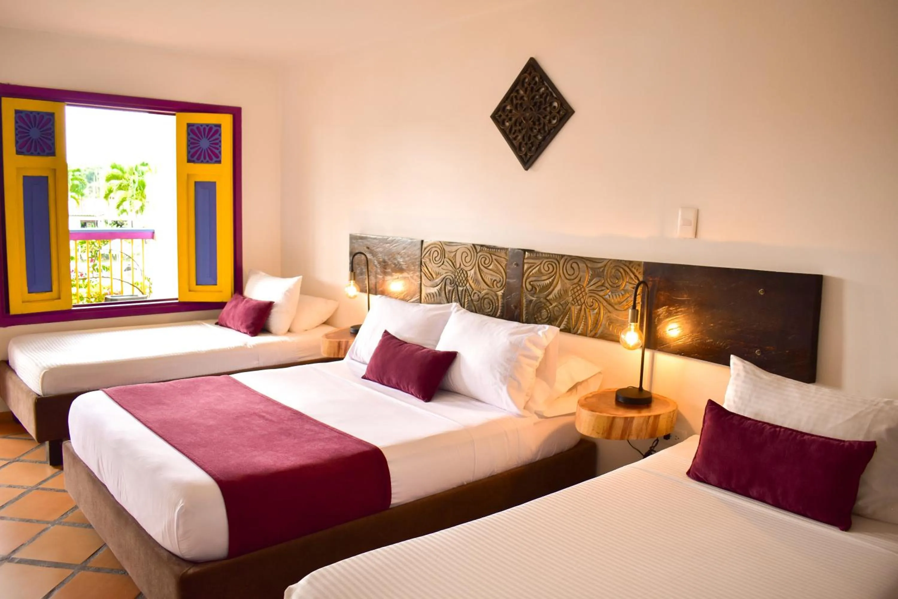 Bed in Hotel Campestre Cafe Cafe