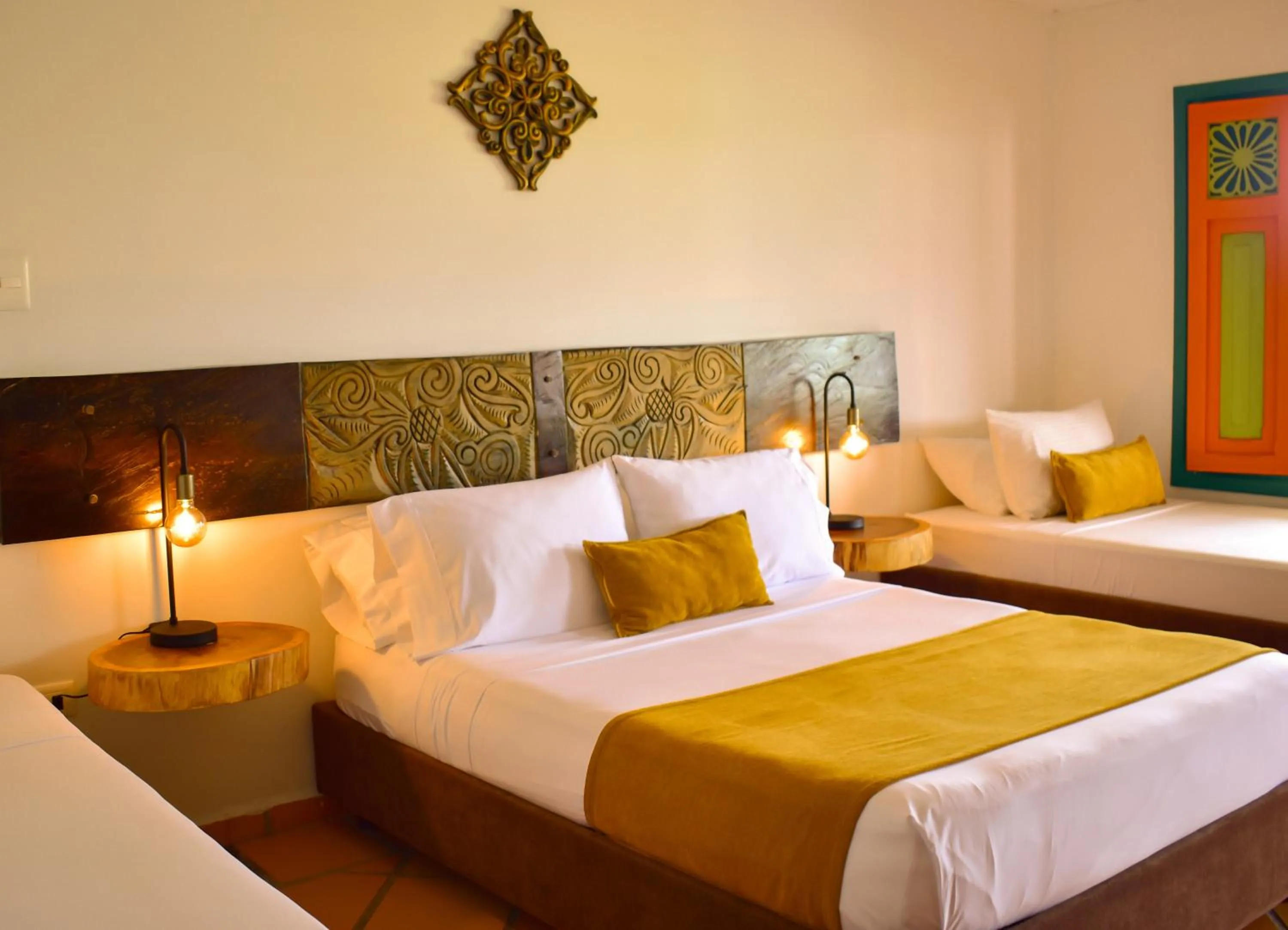 Bed in Hotel Campestre Cafe Cafe