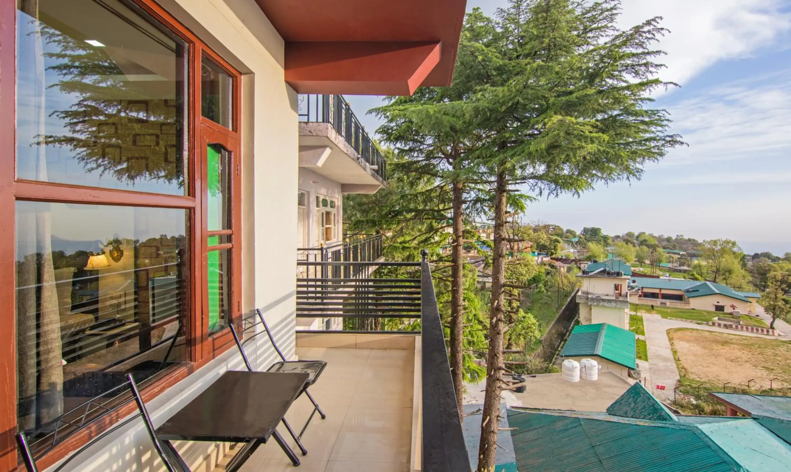 Balcony/Terrace in Treebo Roshan House with Valley View Balcony/Terrace in Treebo Roshan House with Valley View