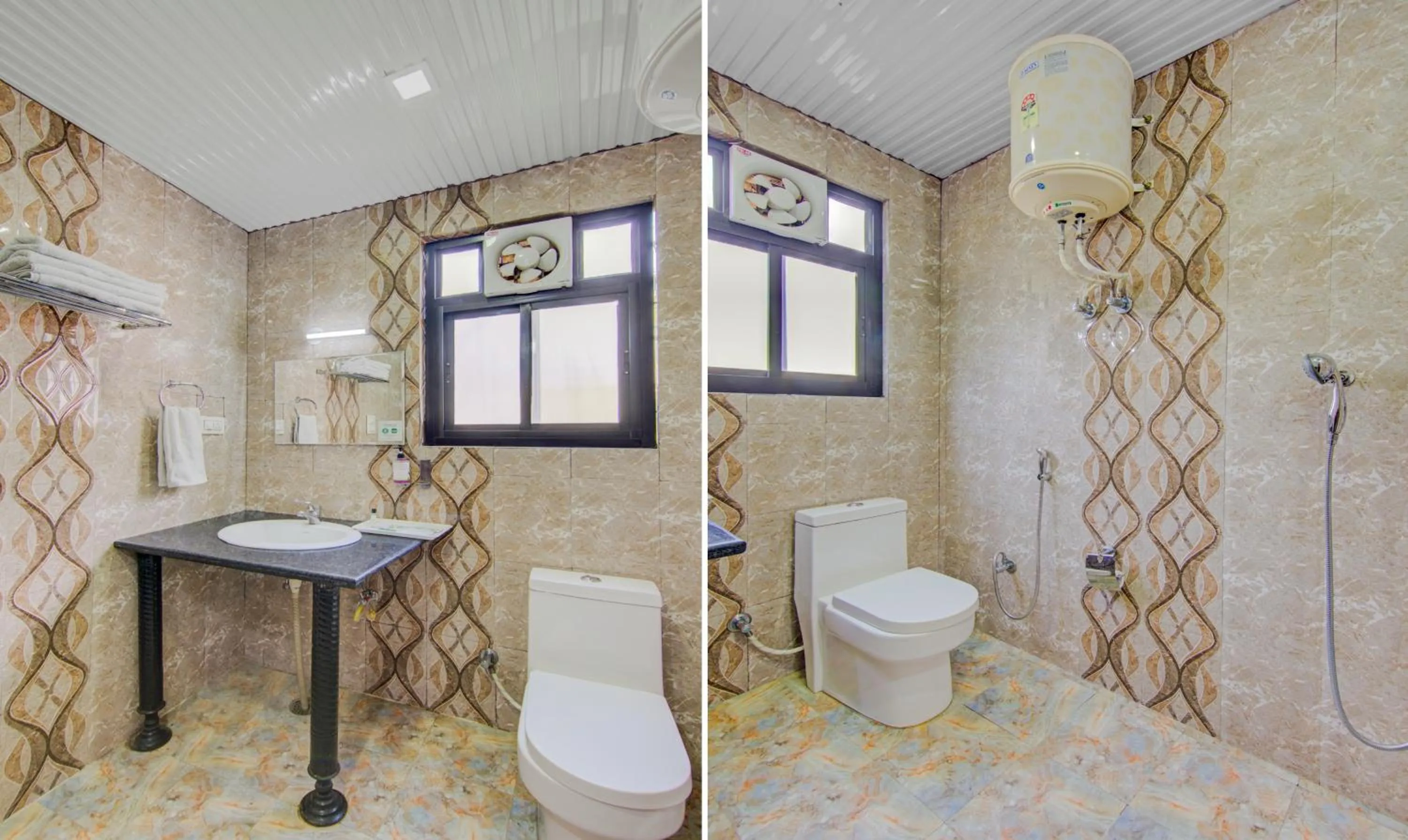 Bathroom in Treebo Roshan House with Valley View