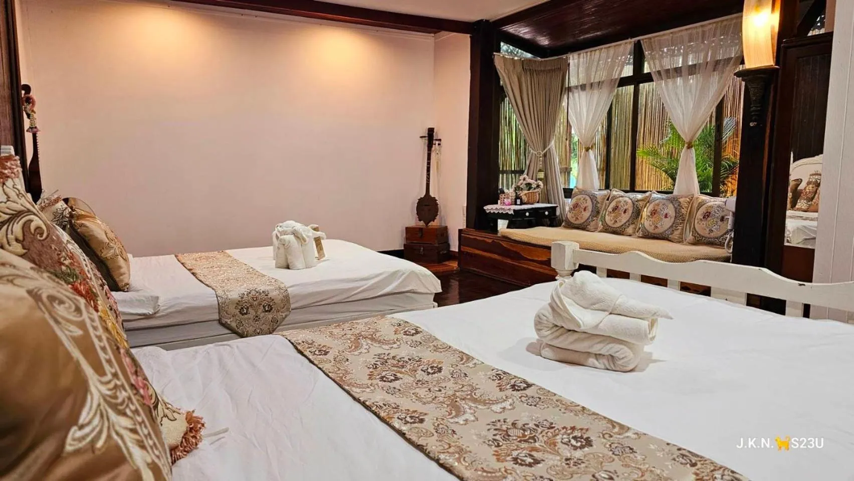 Bedroom, Bed in The Antique Riverside Resort