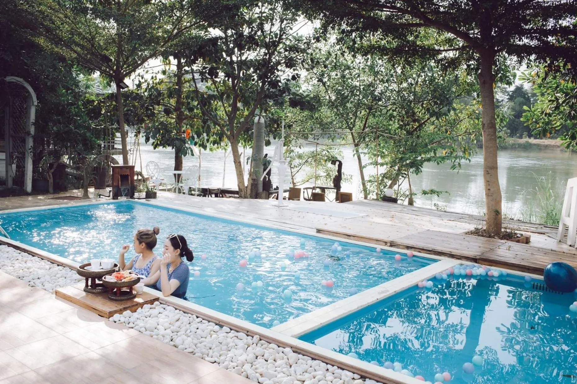 Swimming pool in The Antique Riverside Resort