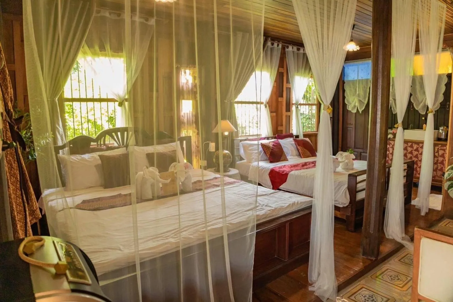 Photo of the whole room, Bed in The Antique Riverside Resort