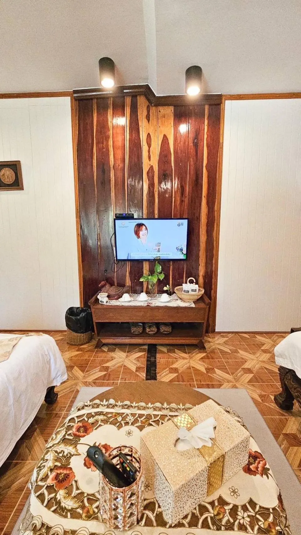 TV and multimedia, Bed in The Antique Riverside Resort