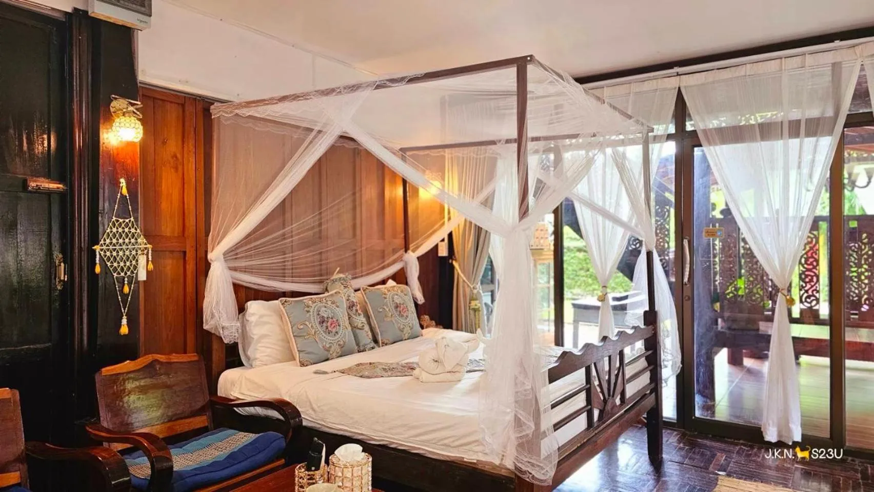 Bedroom, Bed in The Antique Riverside Resort
