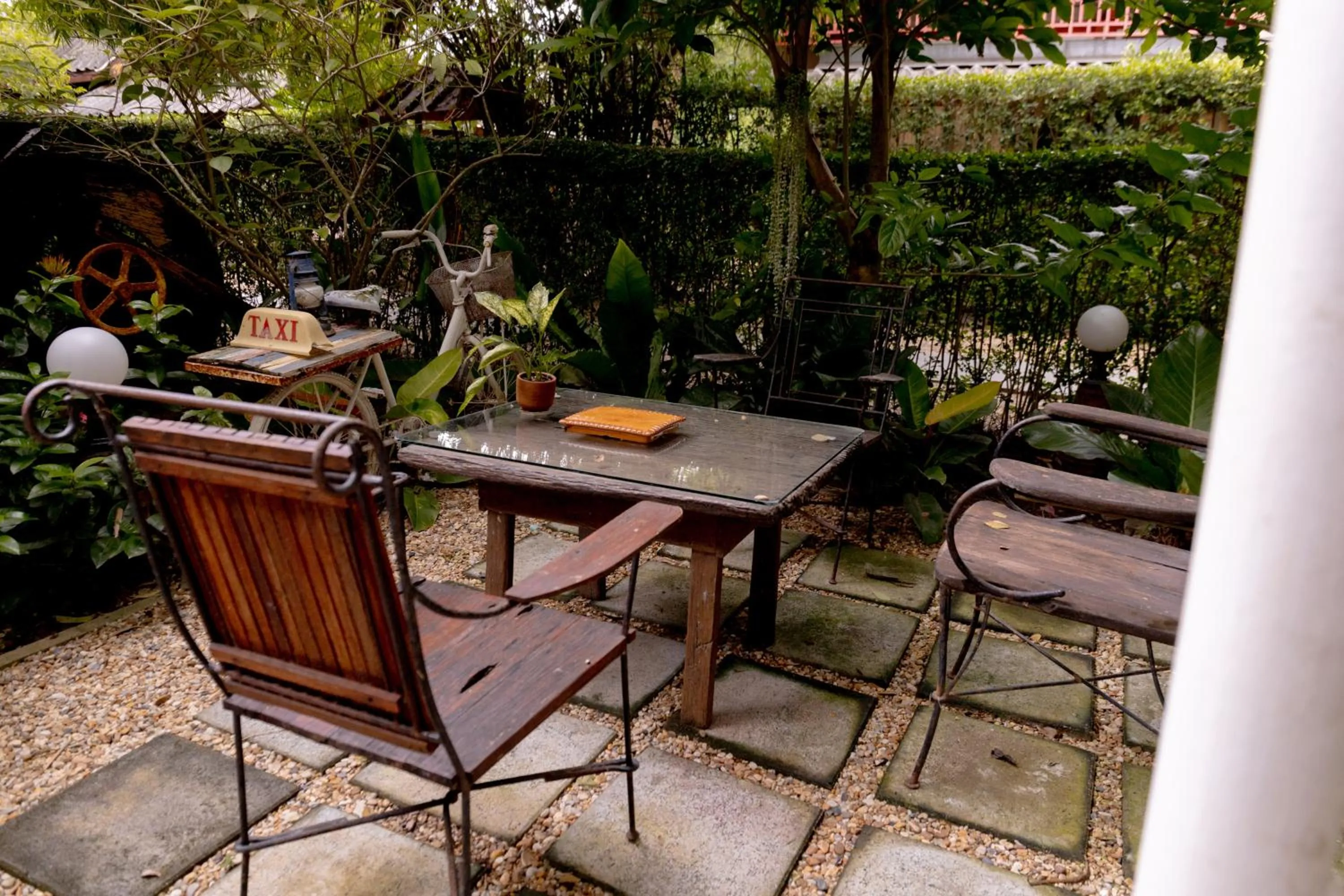 Garden view in The Antique Riverside Resort