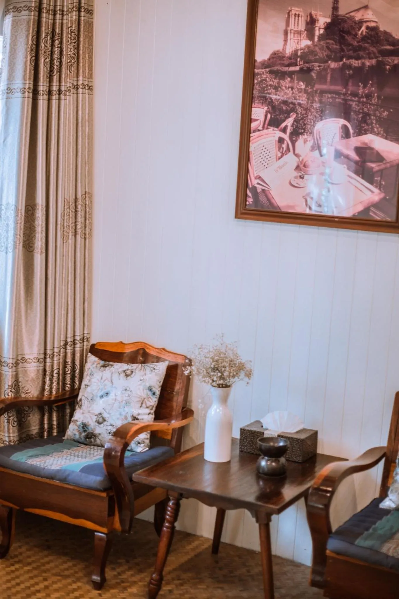 Seating area in The Antique Riverside Resort