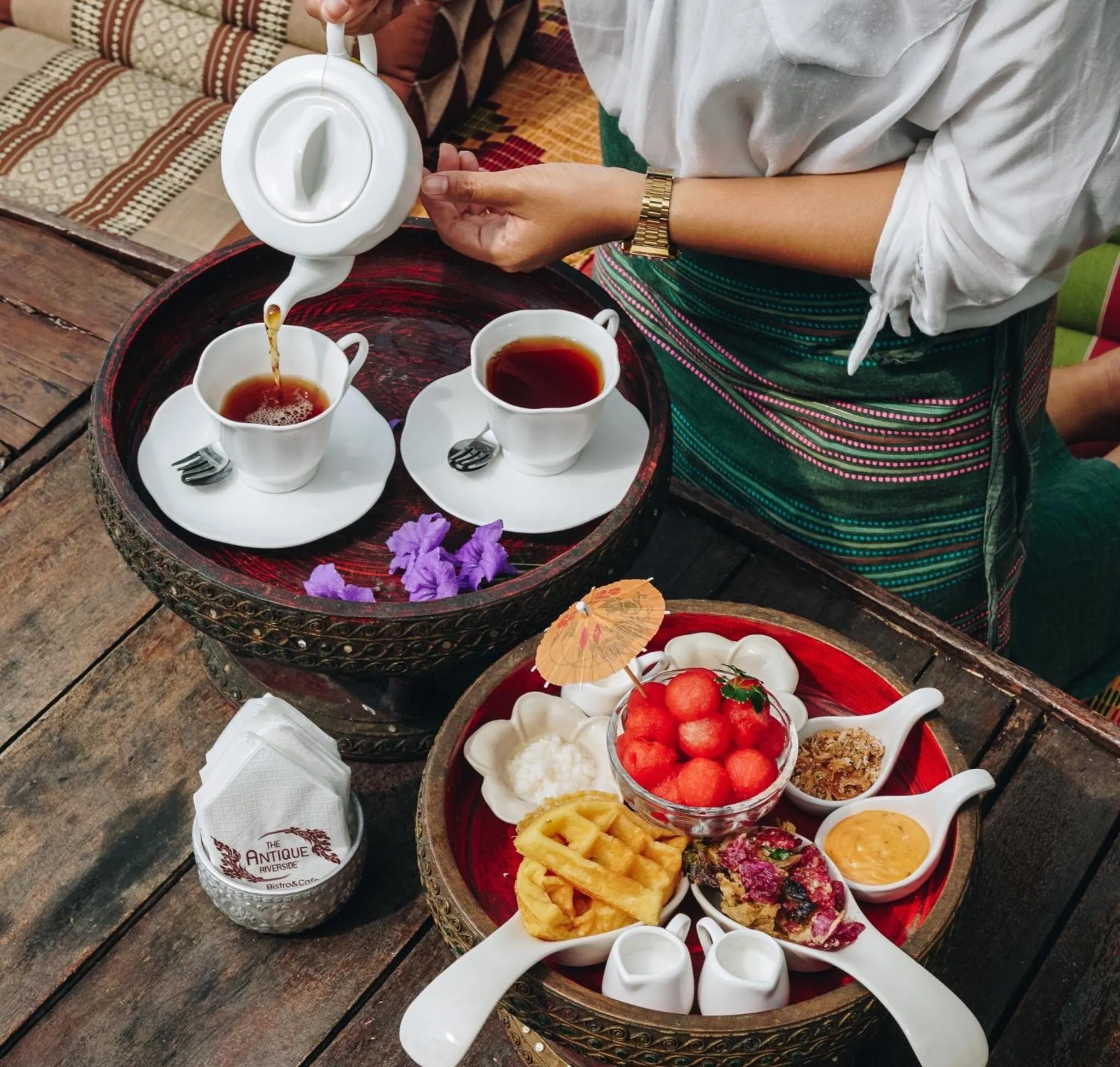Food in The Antique Riverside Resort