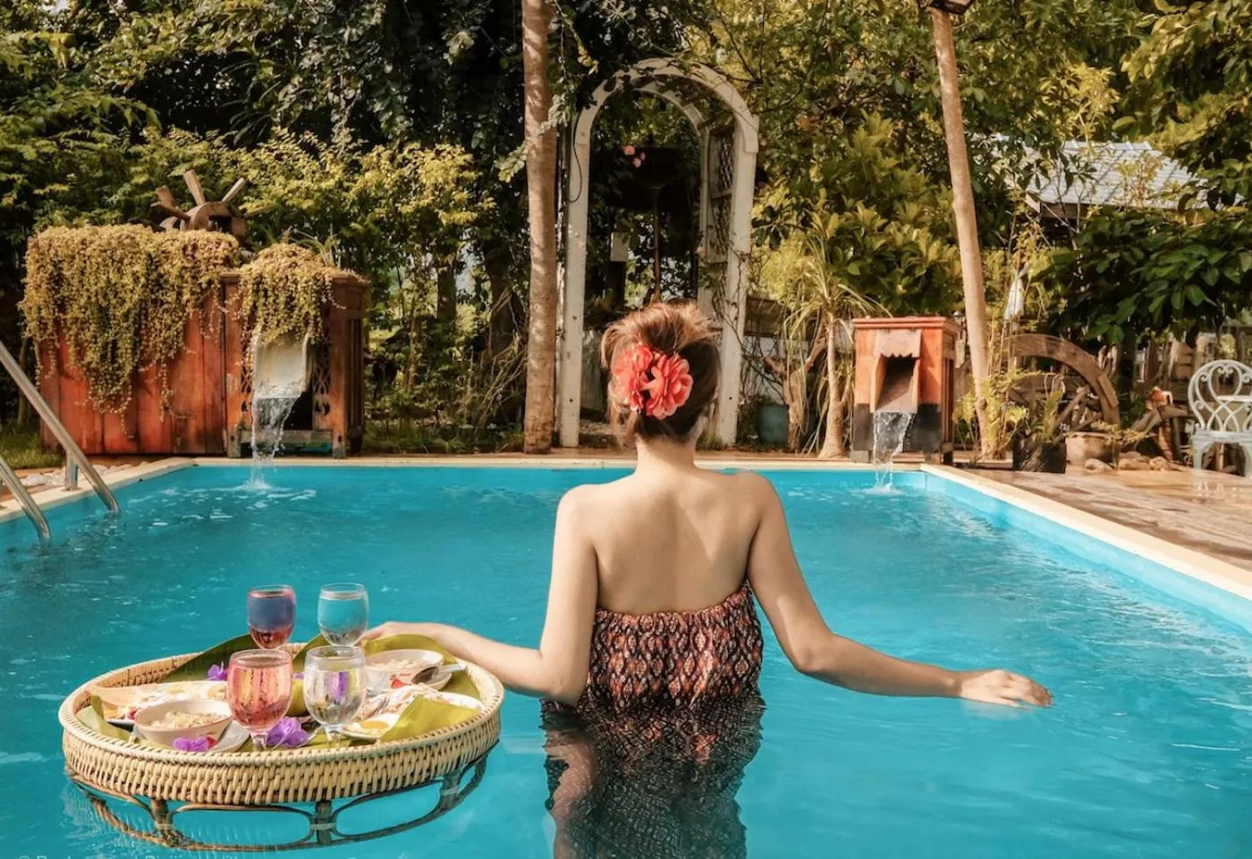 Swimming pool in The Antique Riverside Resort