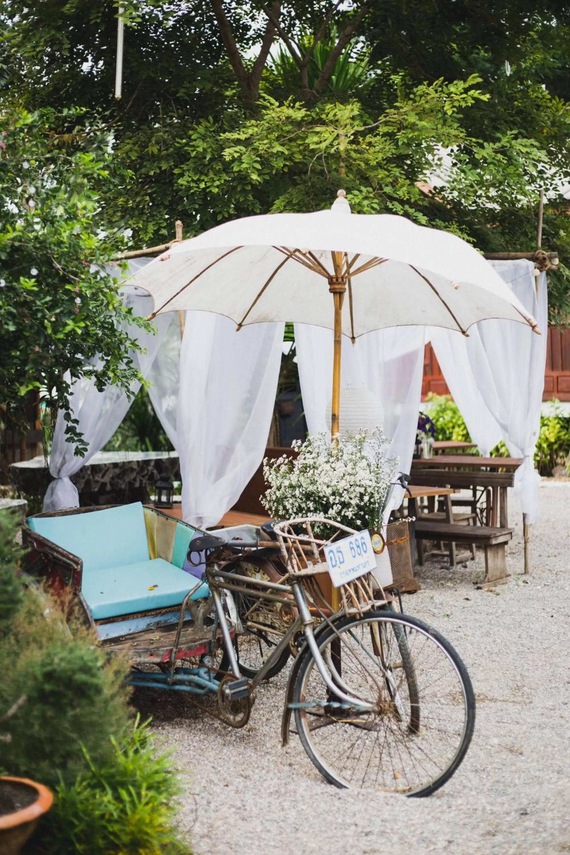 Garden in The Antique Riverside Resort