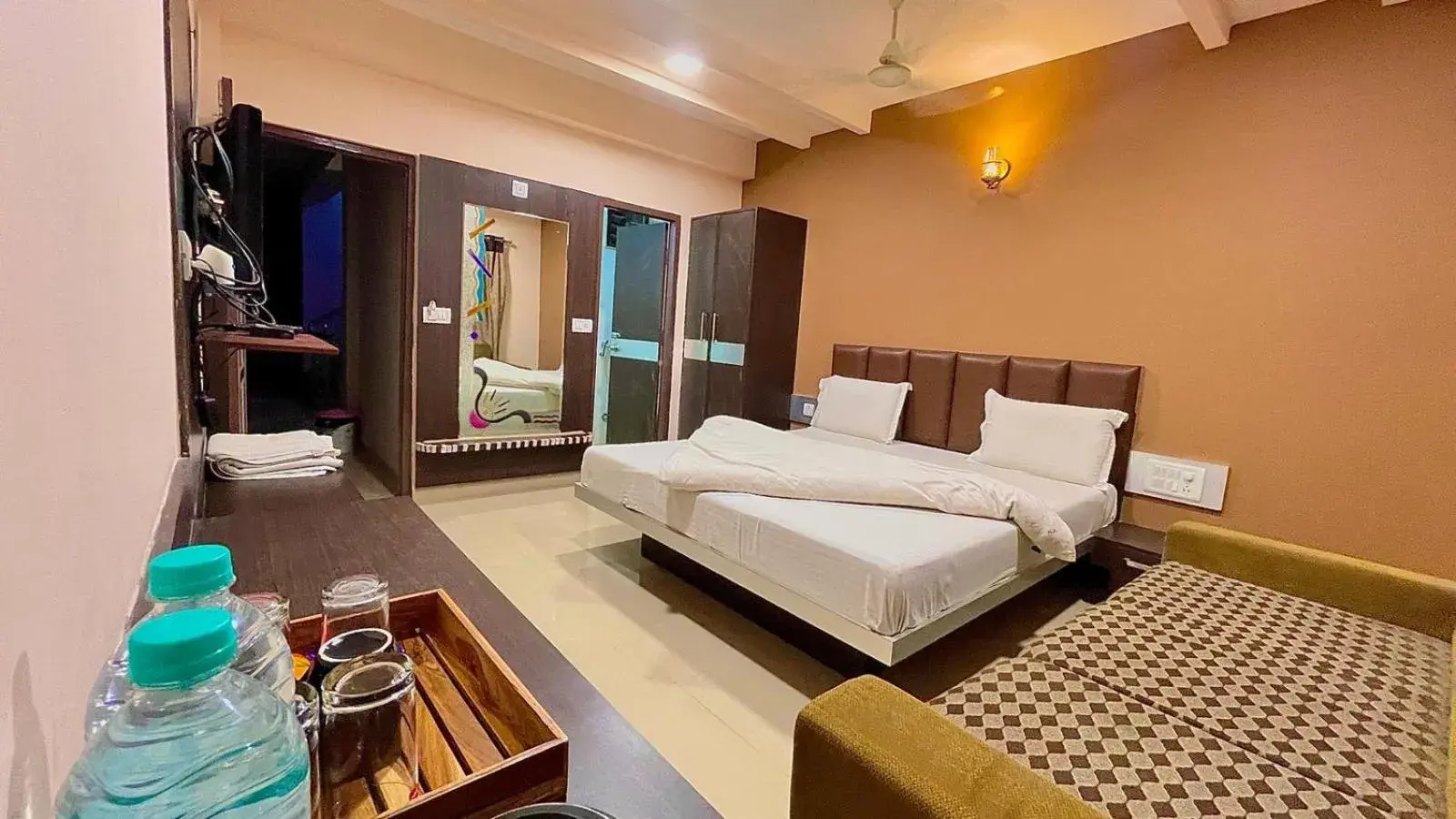 Bed in Hotel Ashapura Palace Bed in Hotel Ashapura Palace