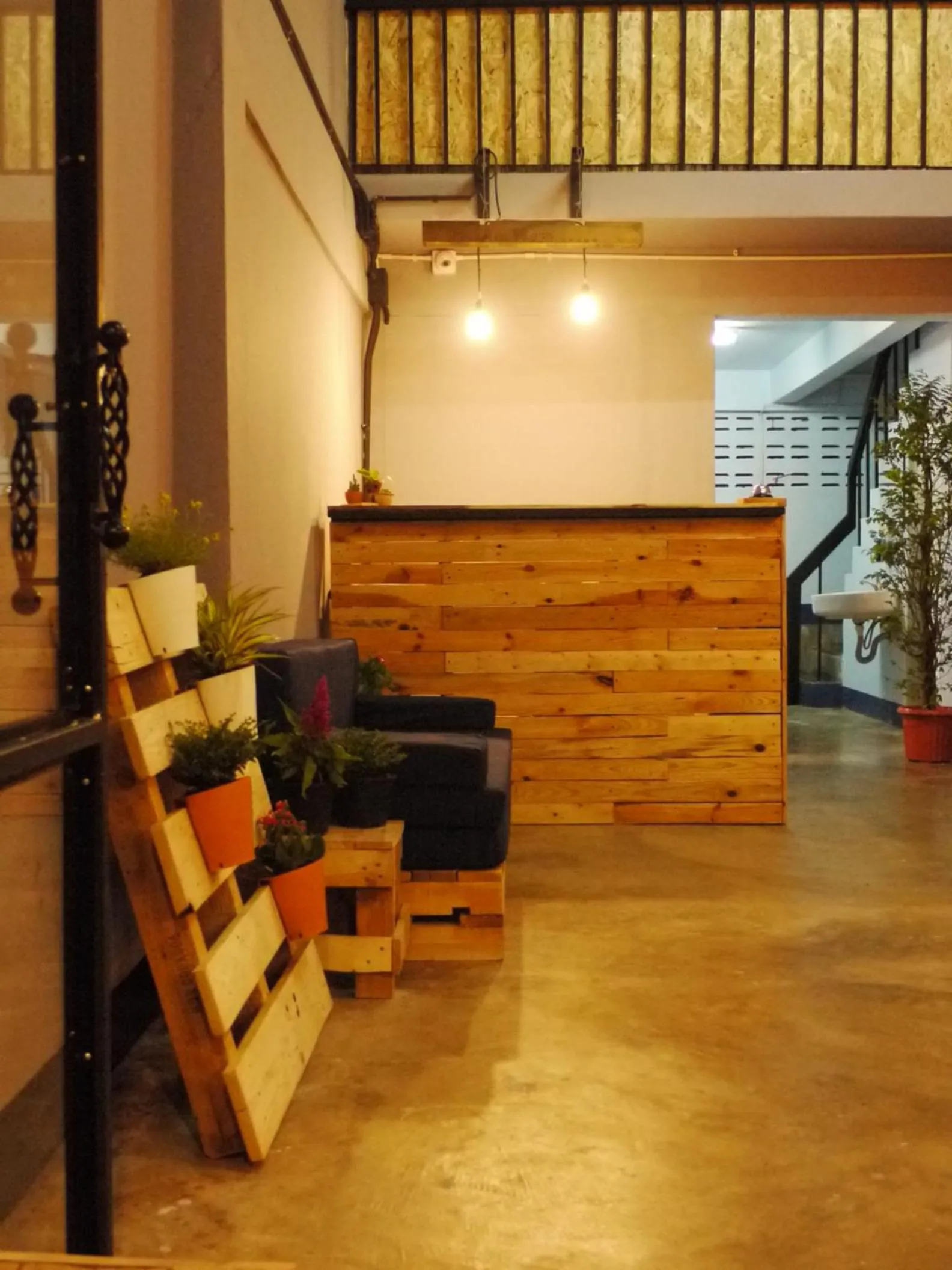 Lobby or reception in Asleep Hostel