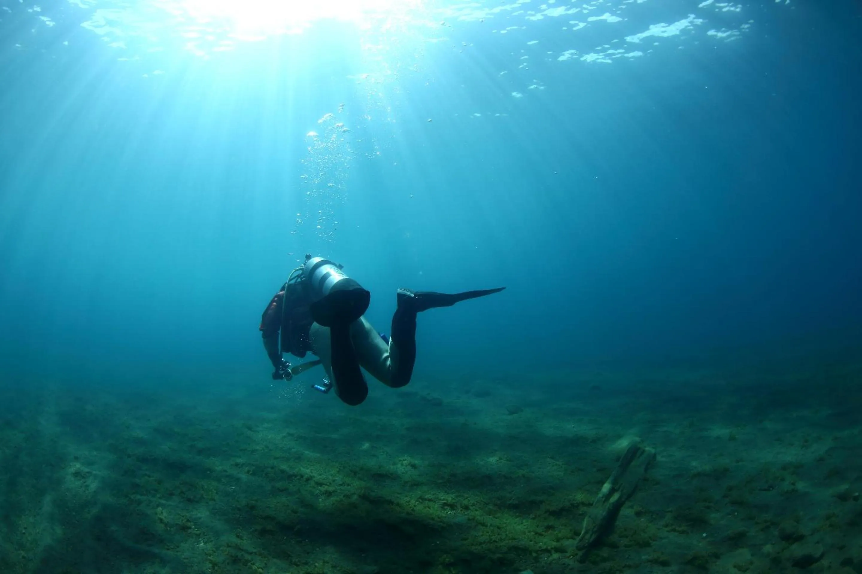 Diving in Kyukamura Shikotsuko