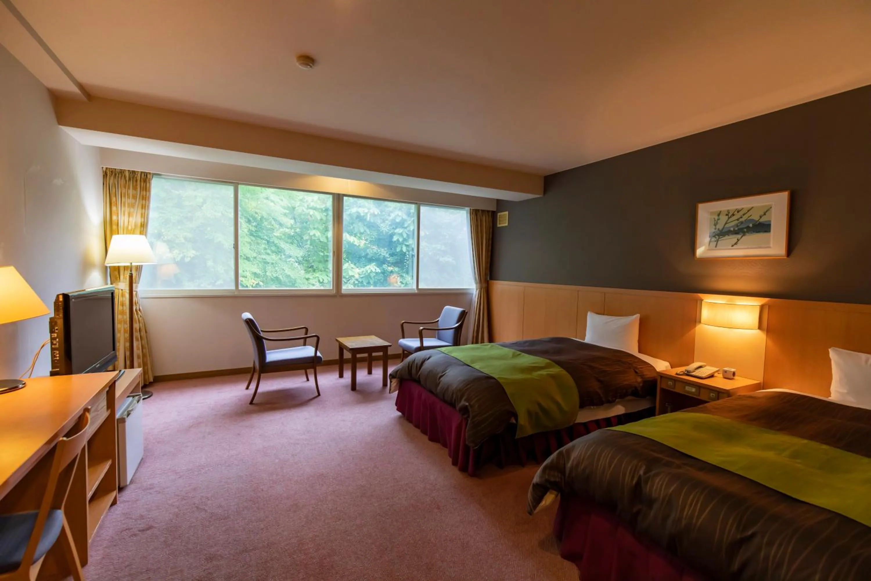 Bed in Kyukamura Shikotsuko