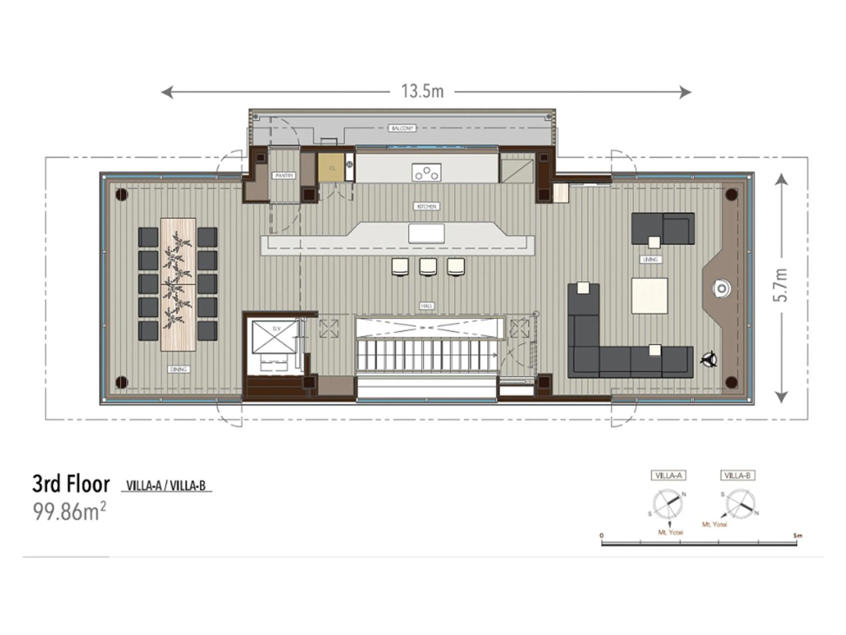 Floor plan in AYA Villa