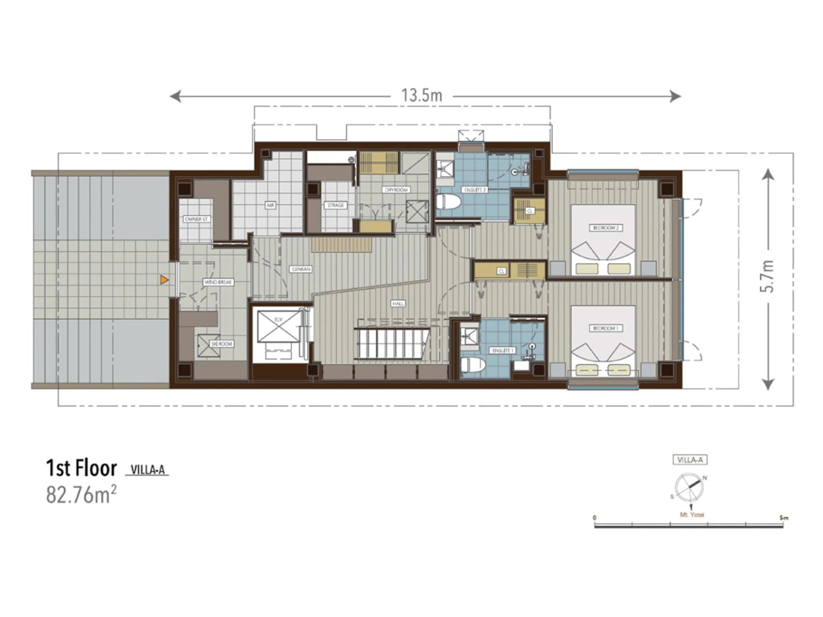 Floor plan in AYA Villa