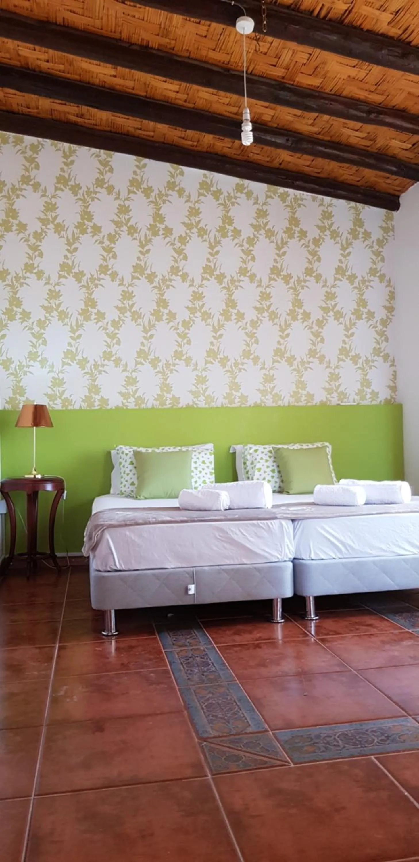 Bed in Villa Thermopilon