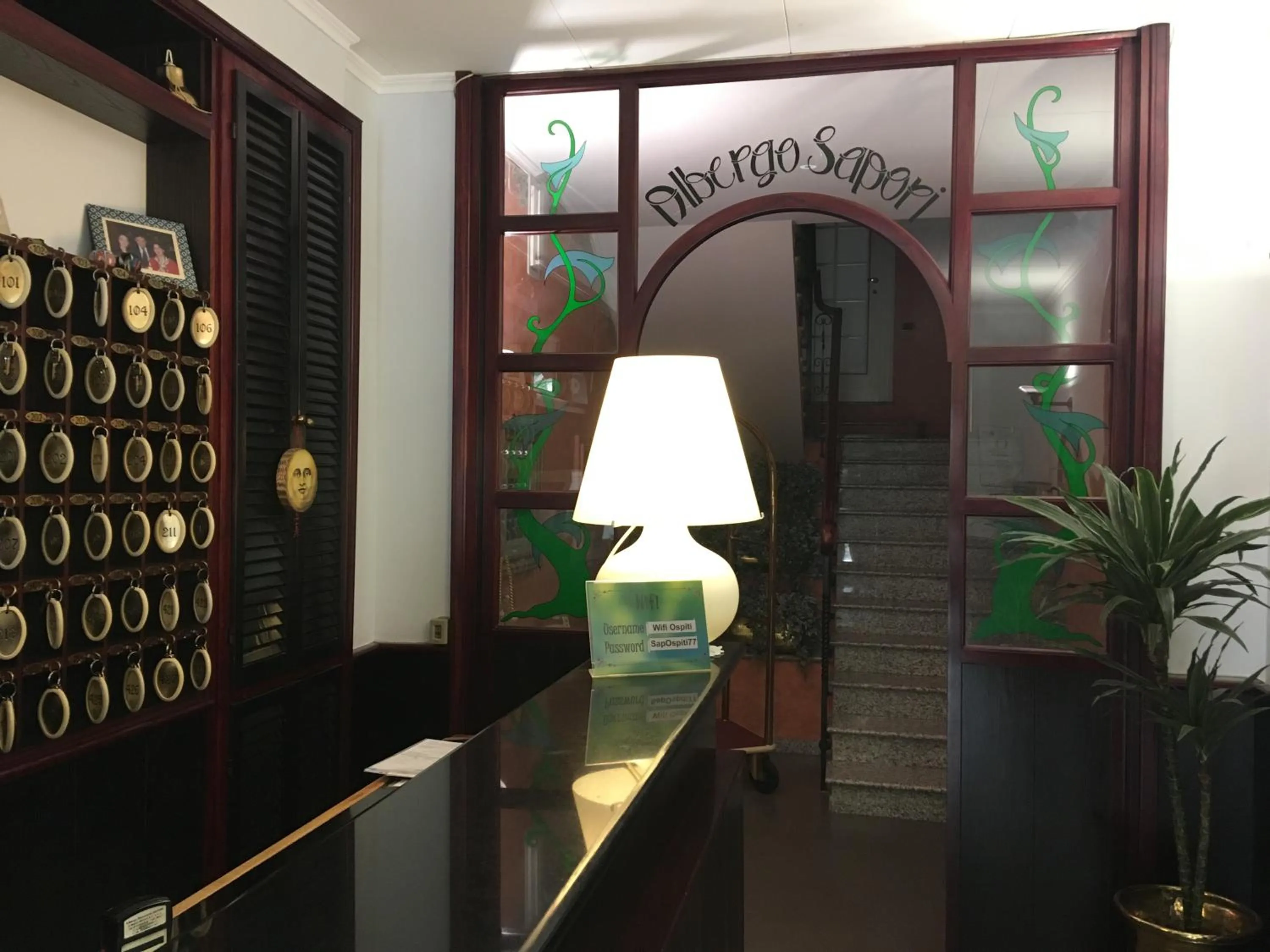 Lobby or reception in Albergo Sapori