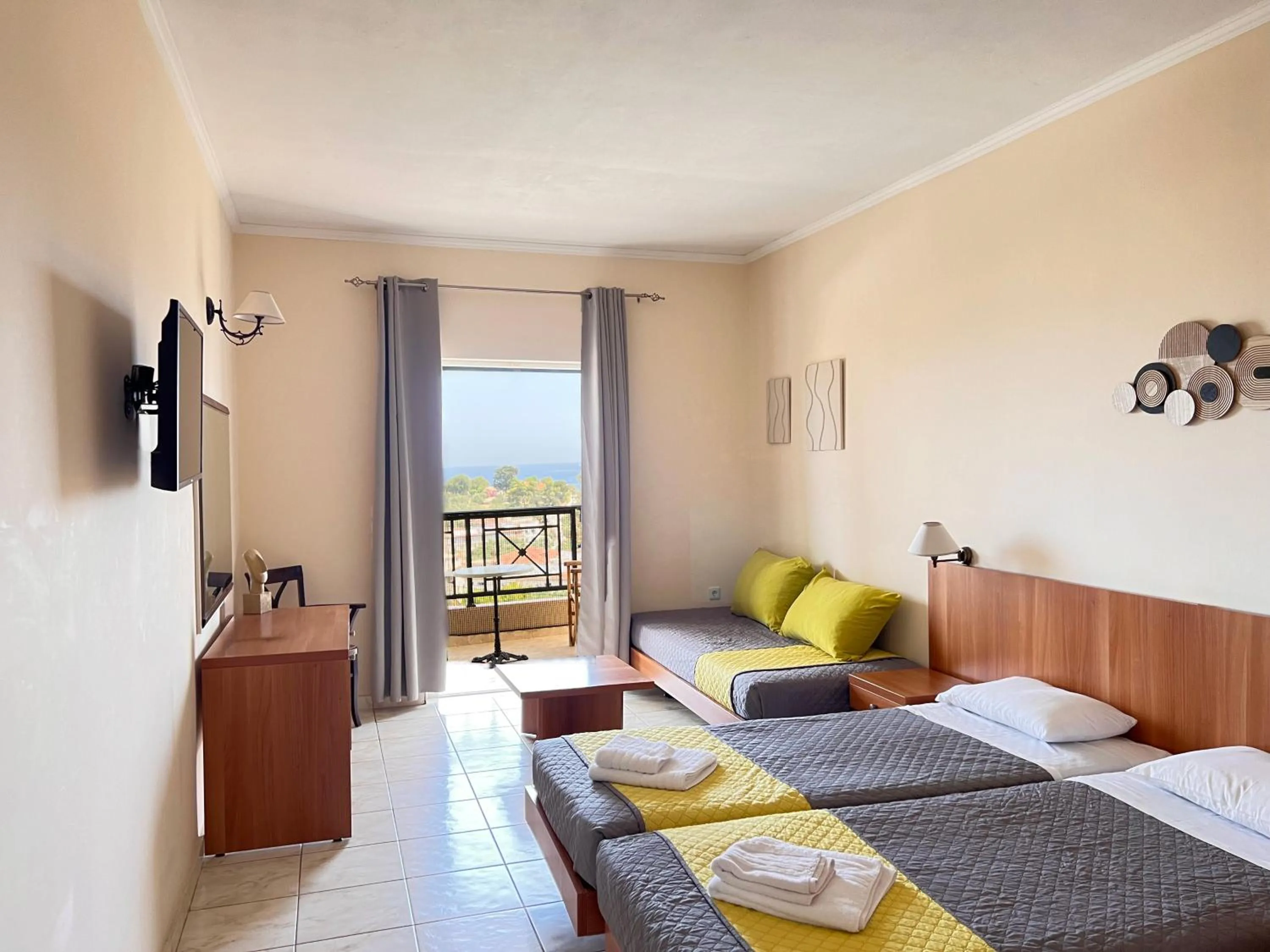 Bed in Ariadne Apartments