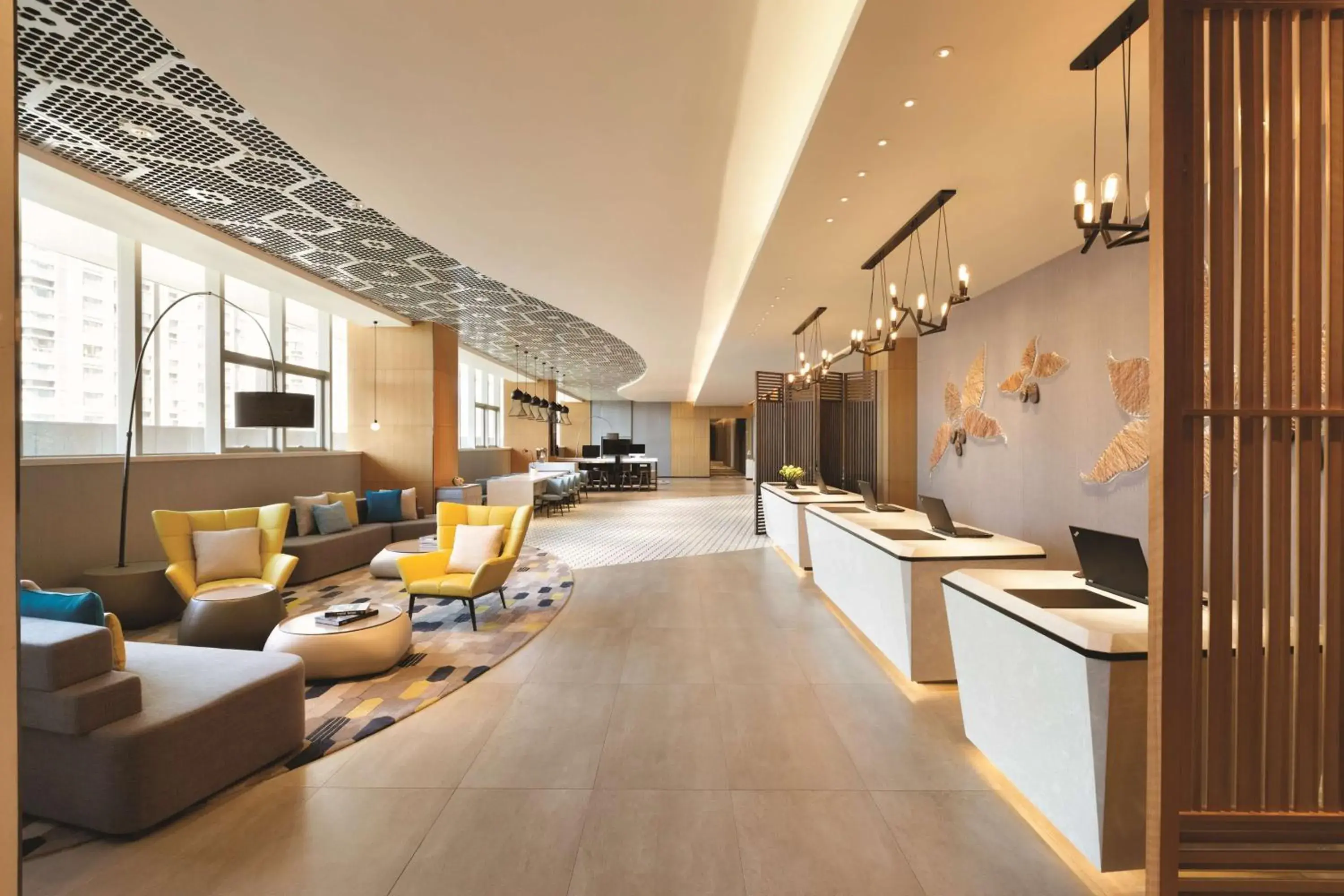 Lobby or reception in Hyatt Place Yinchuan Yuecaicheng Lobby or reception in Hyatt Place Yinchuan Yuecaicheng