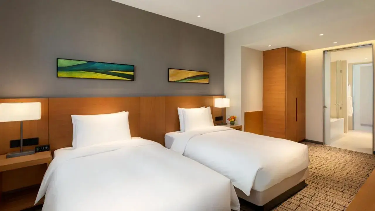 Bed in Hyatt Place Yinchuan Yuecaicheng Bed in Hyatt Place Yinchuan Yuecaicheng