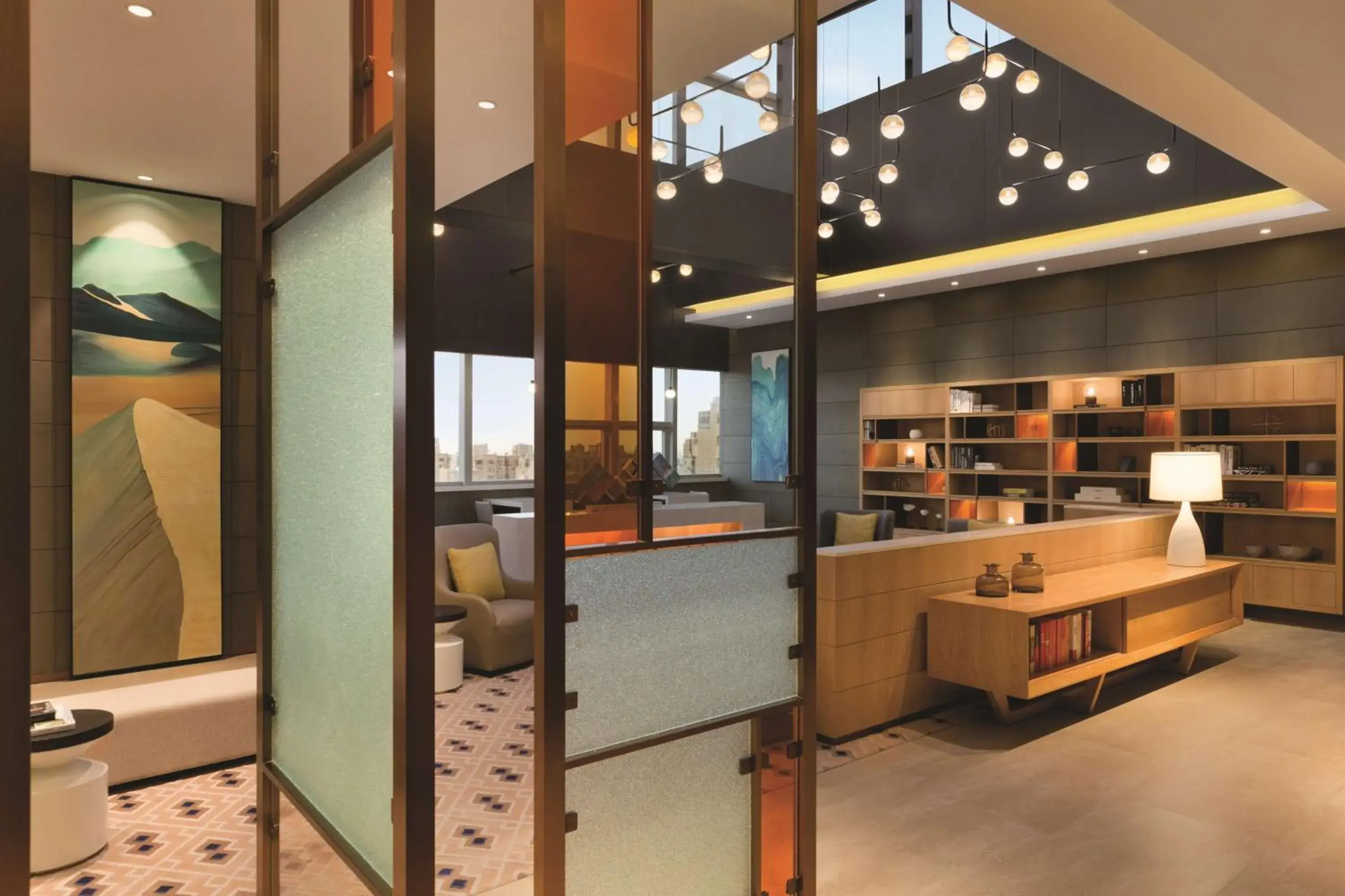 Lobby or reception in Hyatt Place Yinchuan Yuecaicheng Lobby or reception in Hyatt Place Yinchuan Yuecaicheng