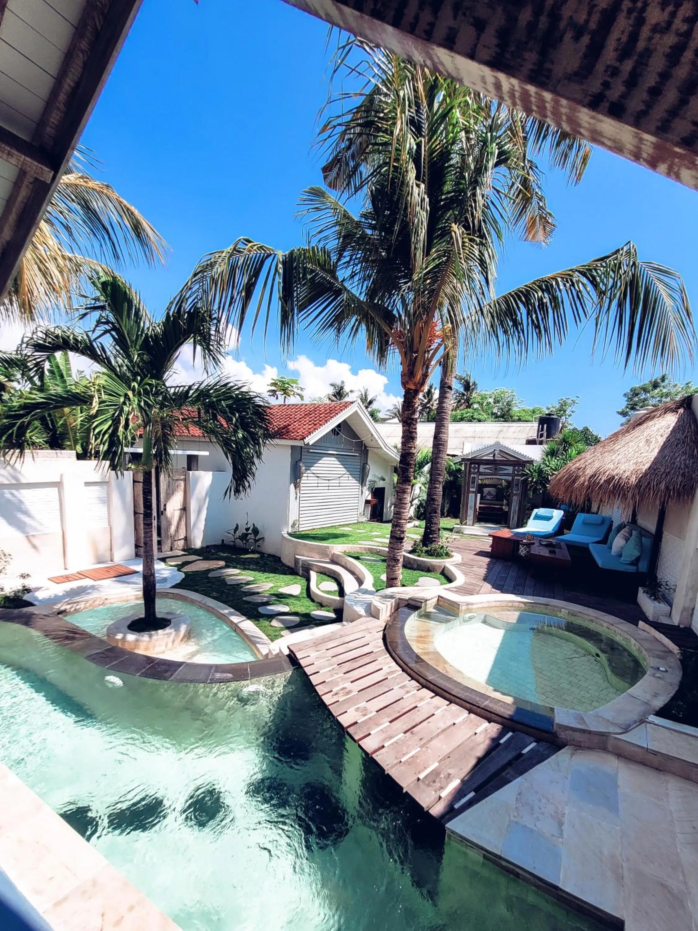 Garden view in The White Key Luxury Villas