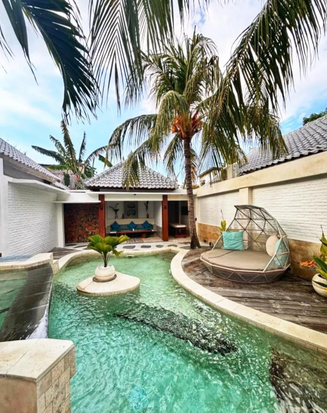 Pool view in The White Key Luxury Villas