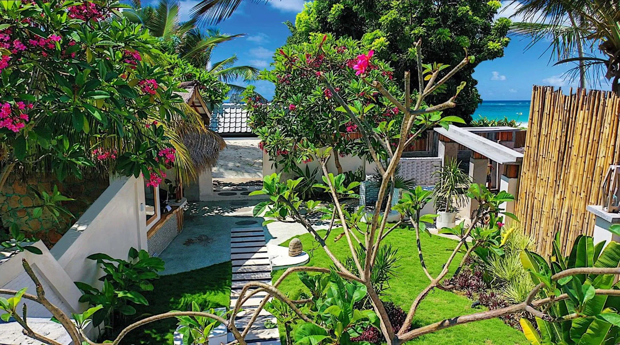 Garden view in The White Key Luxury Villas