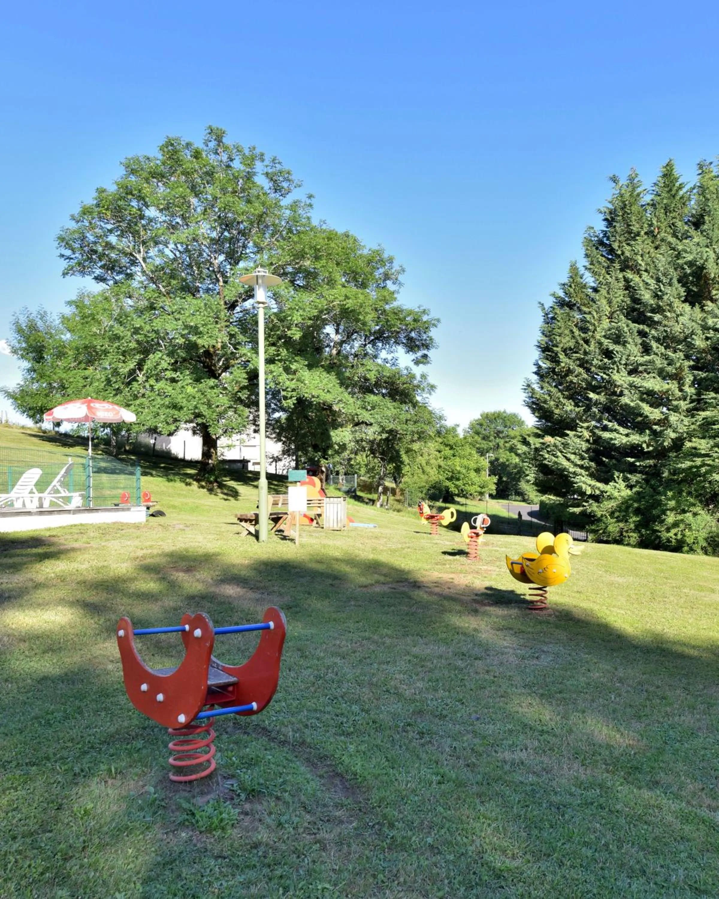 Children play ground in Camping de Tauves
