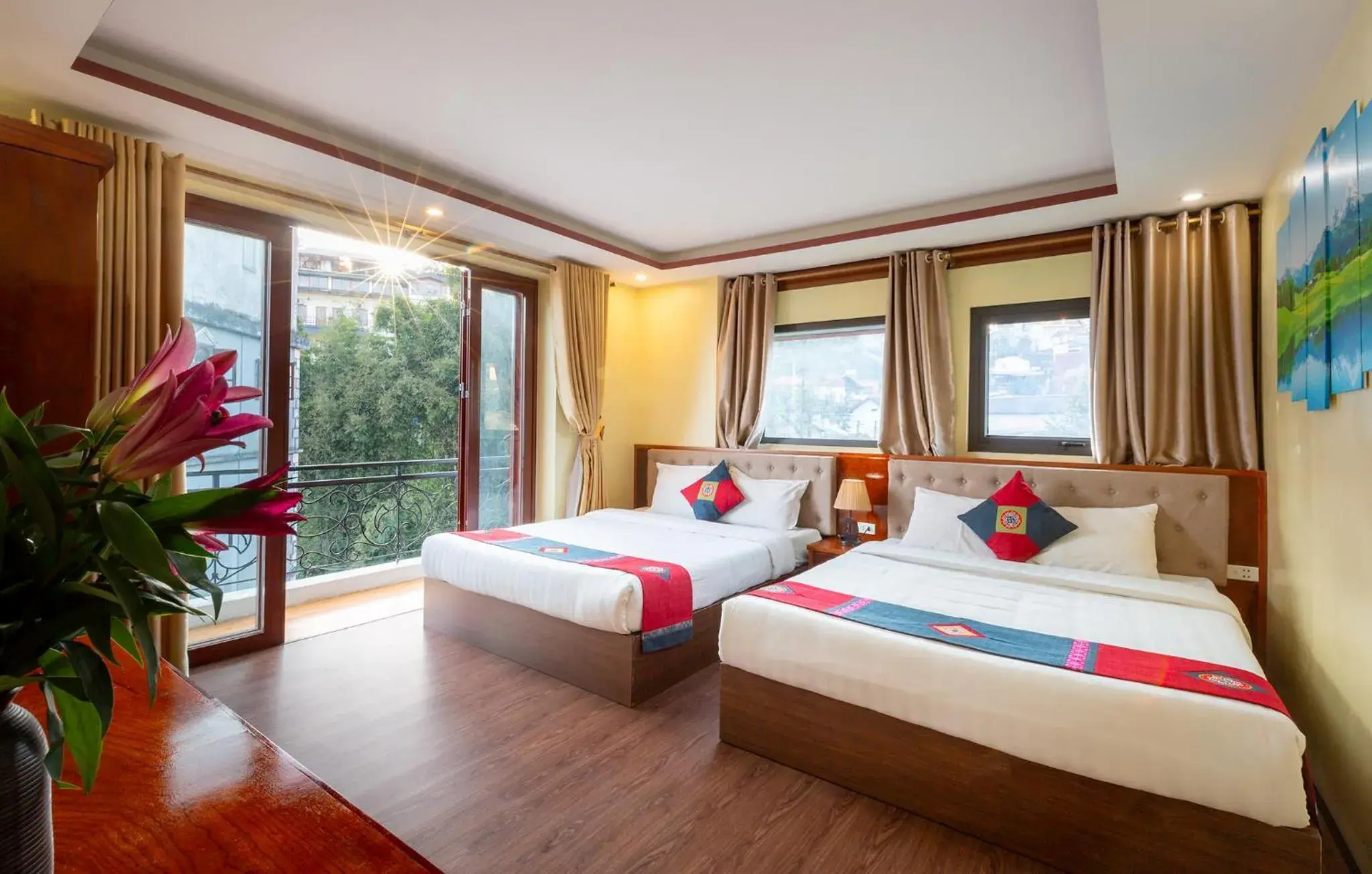 View (from property/room), Bed in Sapa Hidden Gem Hotel & Spa View (from property/room), Bed in Sapa Hidden Gem Hotel & Spa