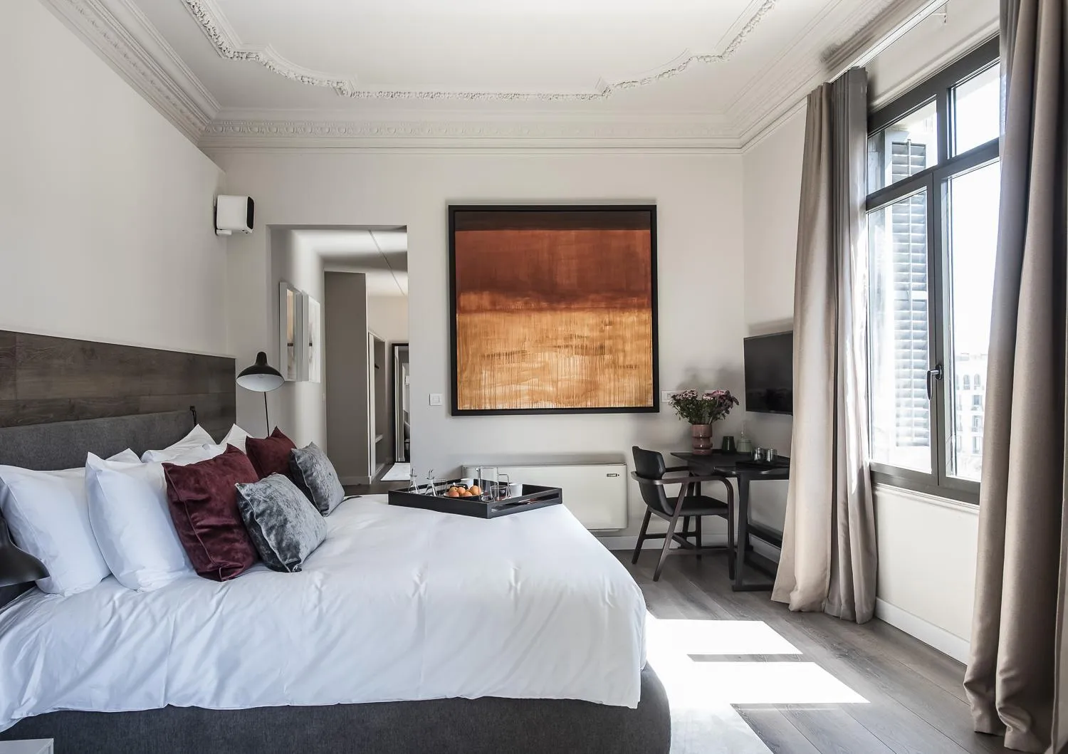 Bed in Casagrand Luxury Apartments Barcelona