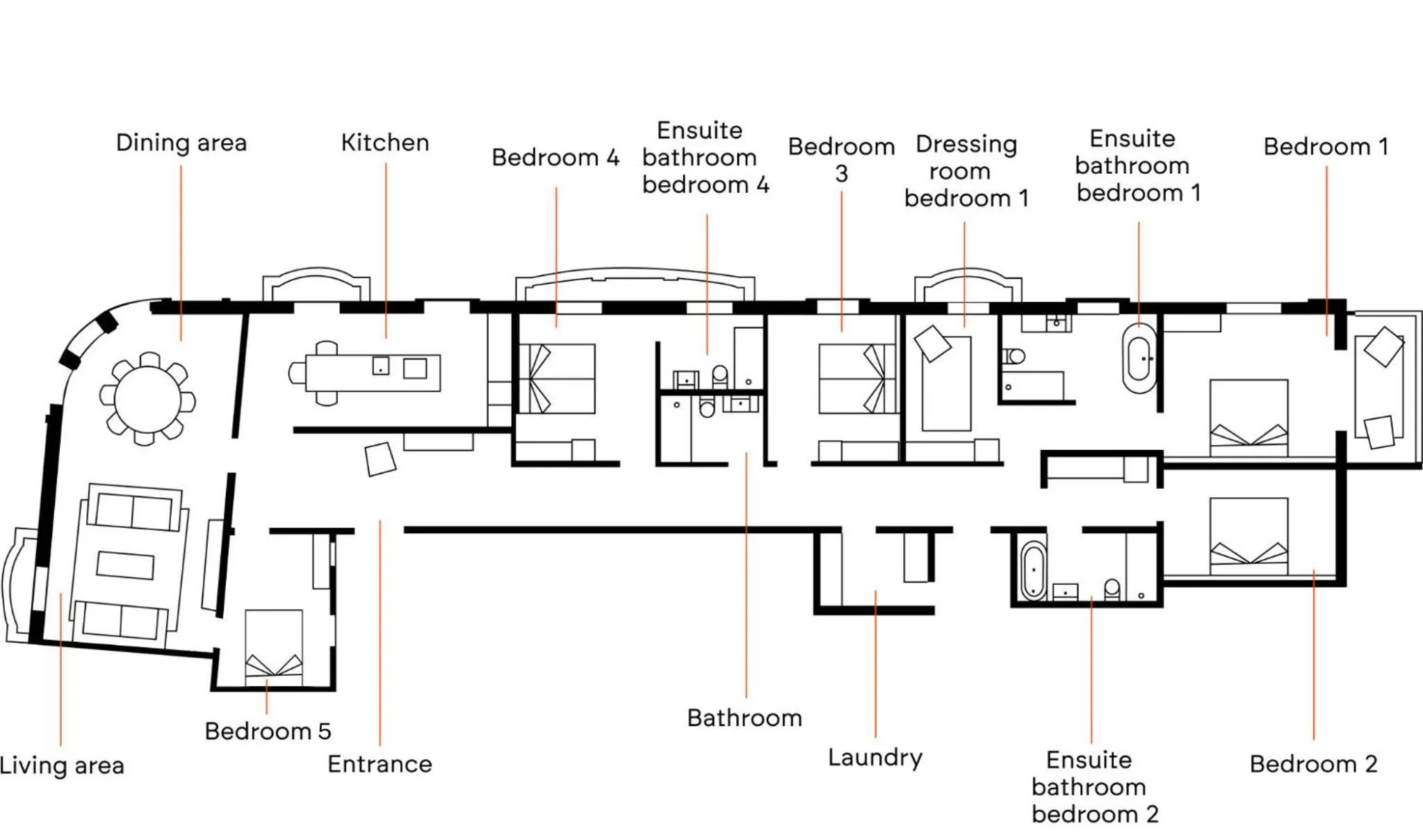 Floor plan in Casagrand Luxury Apartments Barcelona