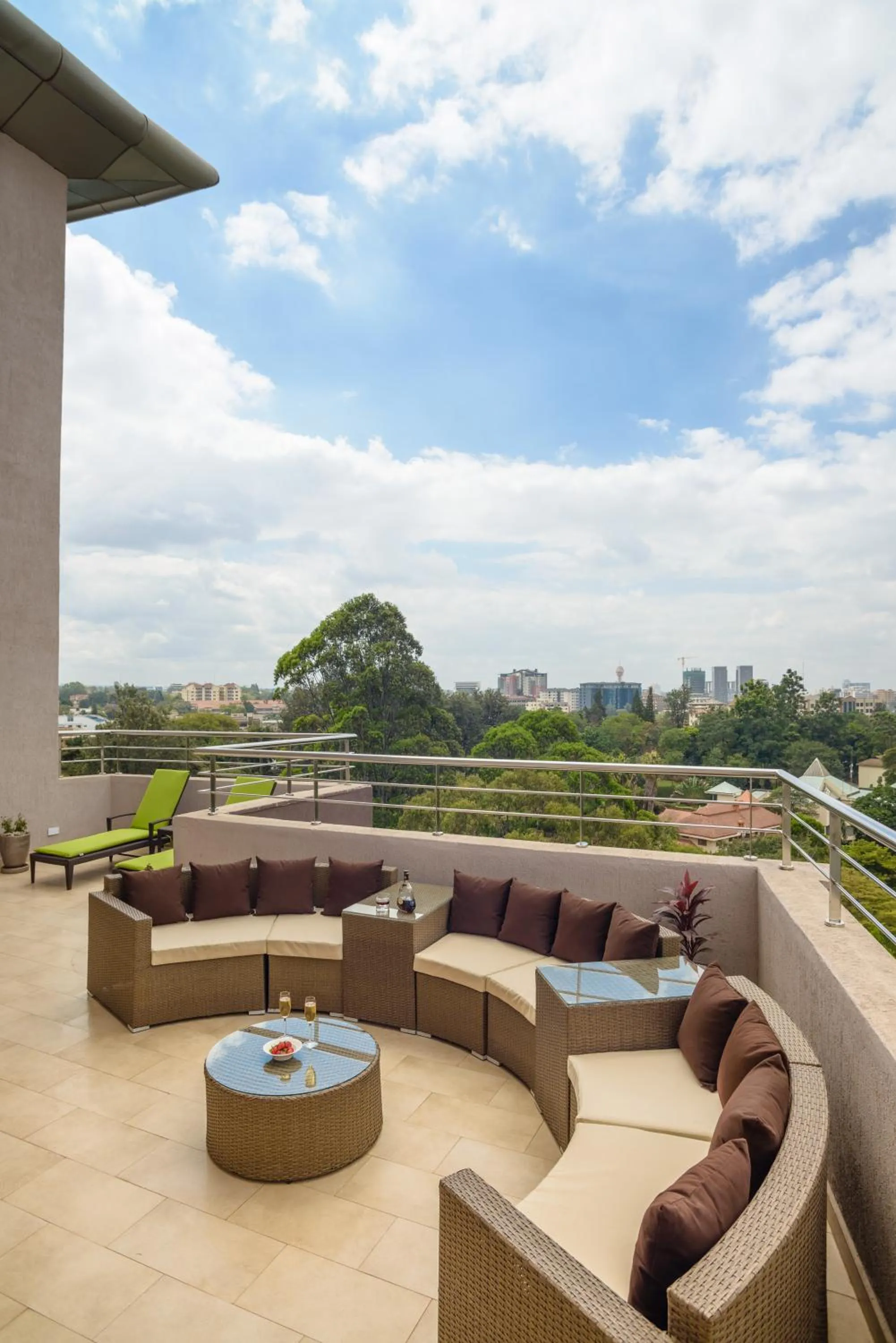 Patio in GemSuites Riverside Serviced Apartments and Hotel, Nairobi