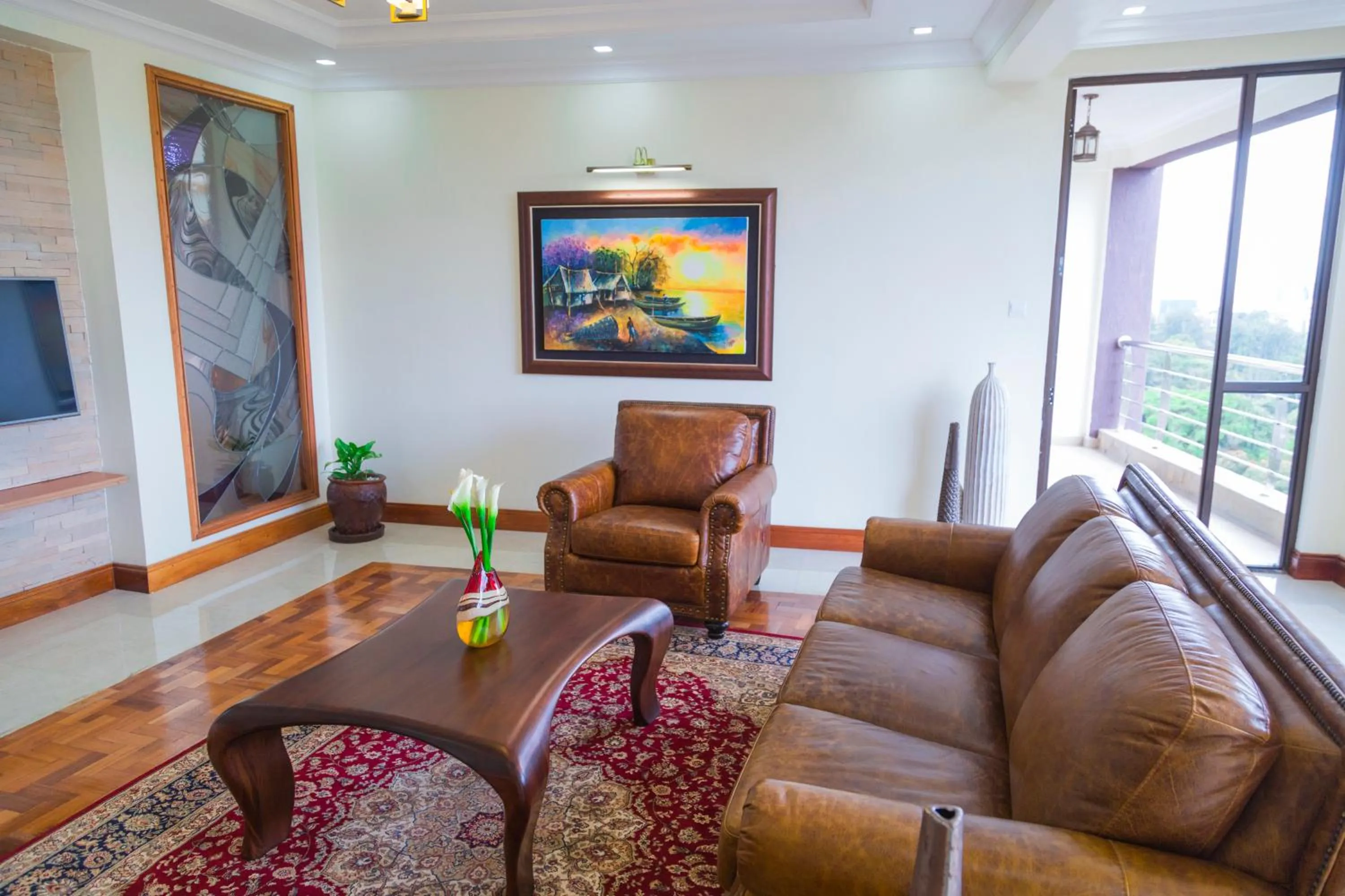 Seating area in GemSuites Riverside Serviced Apartments and Hotel, Nairobi