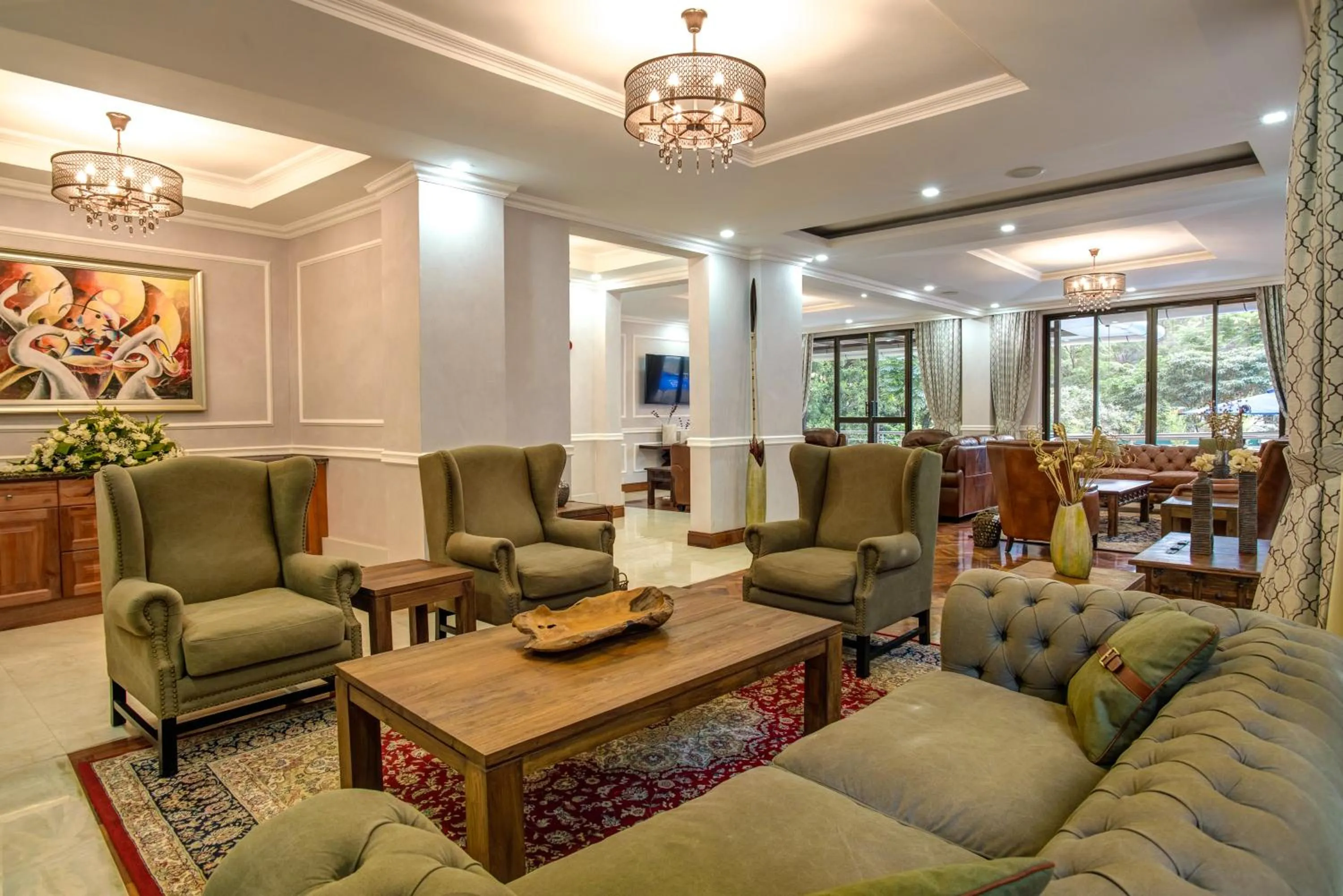 Communal lounge/ TV room in GemSuites Riverside Serviced Apartments and Hotel, Nairobi