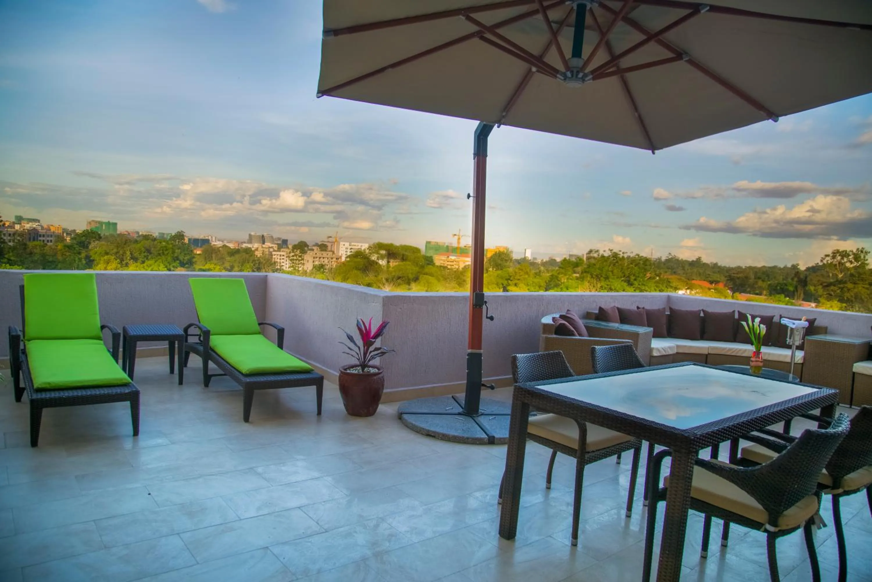 Balcony/Terrace in GemSuites Riverside Serviced Apartments and Hotel, Nairobi