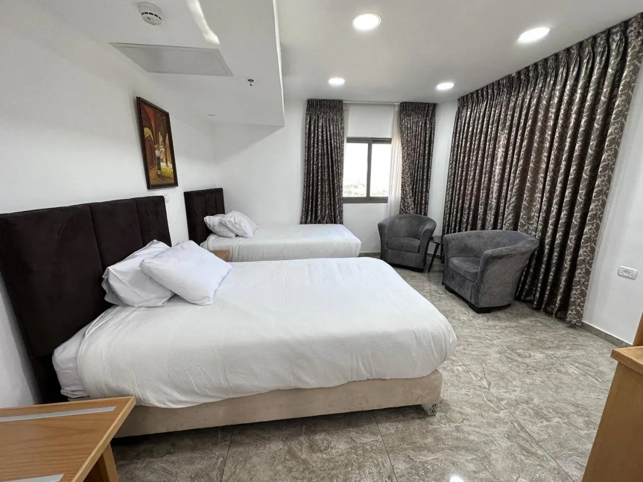 Bed in Mount of Olives Hotel