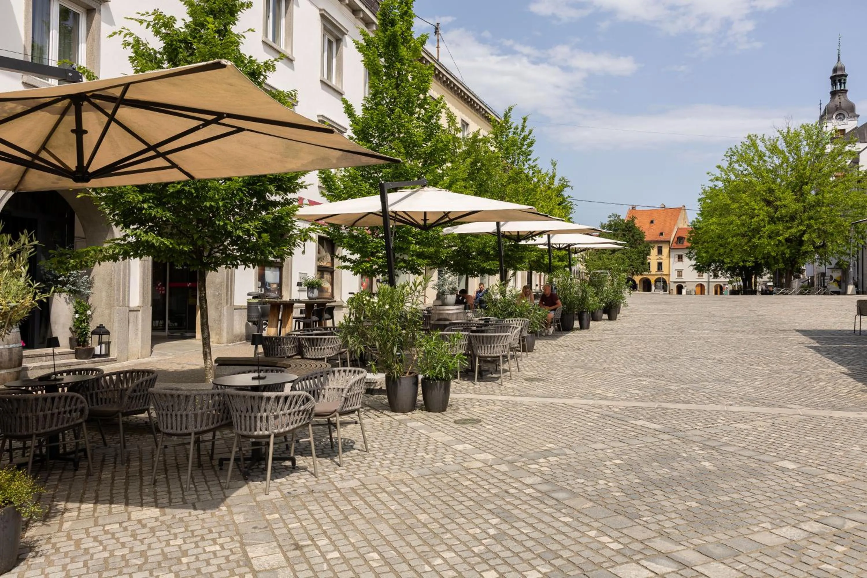Patio in Hotel Center Novo Mesto