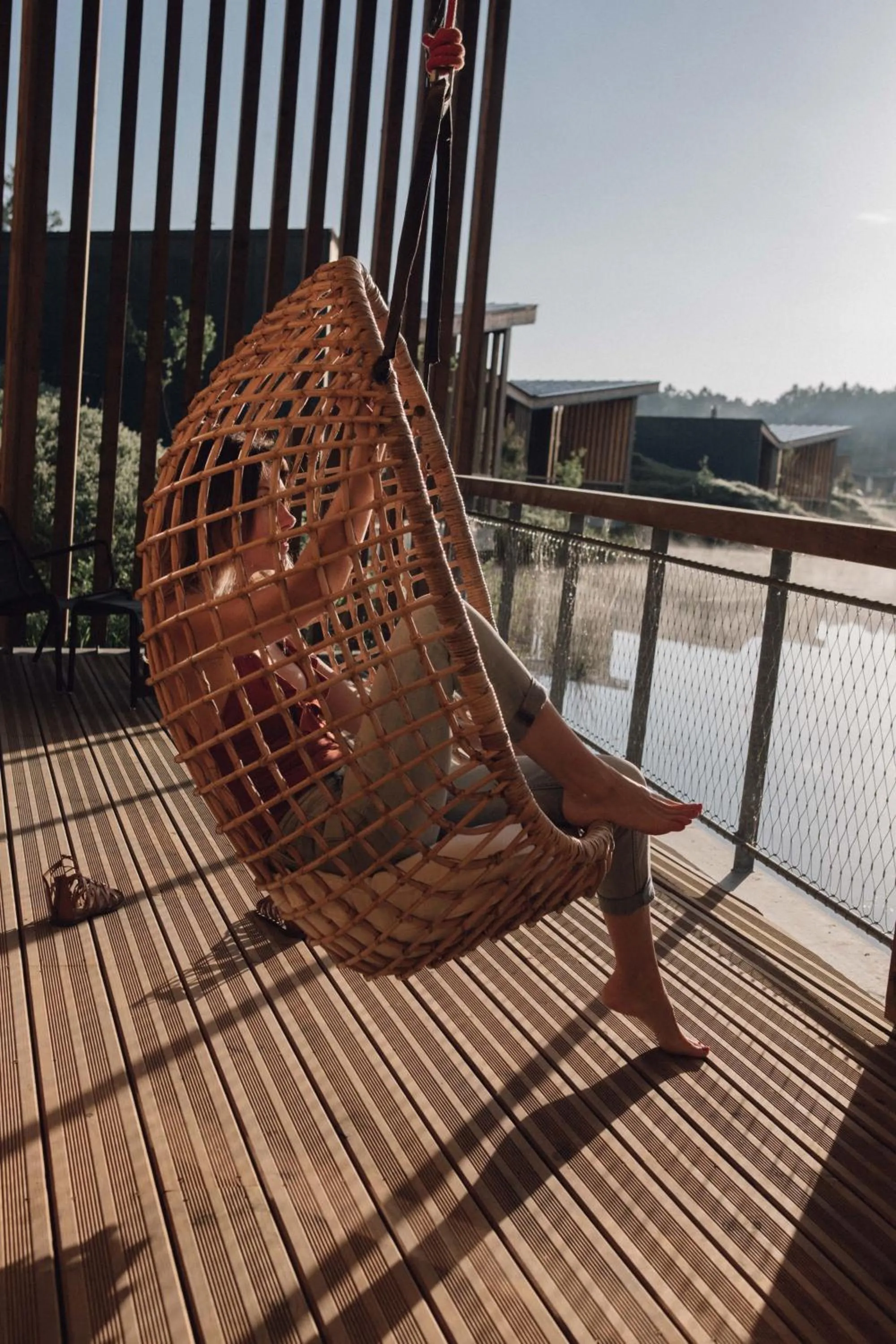 Balcony/Terrace in Les Échasses Golf & Surf Eco Lodge