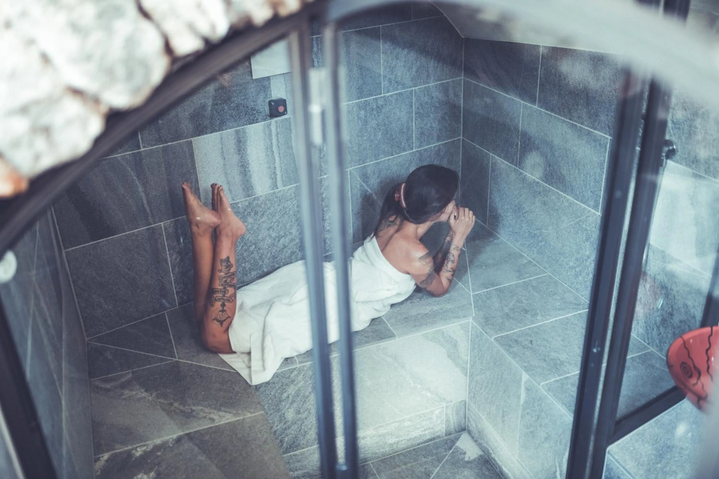 Steam room in Albergo Porta Verzasca