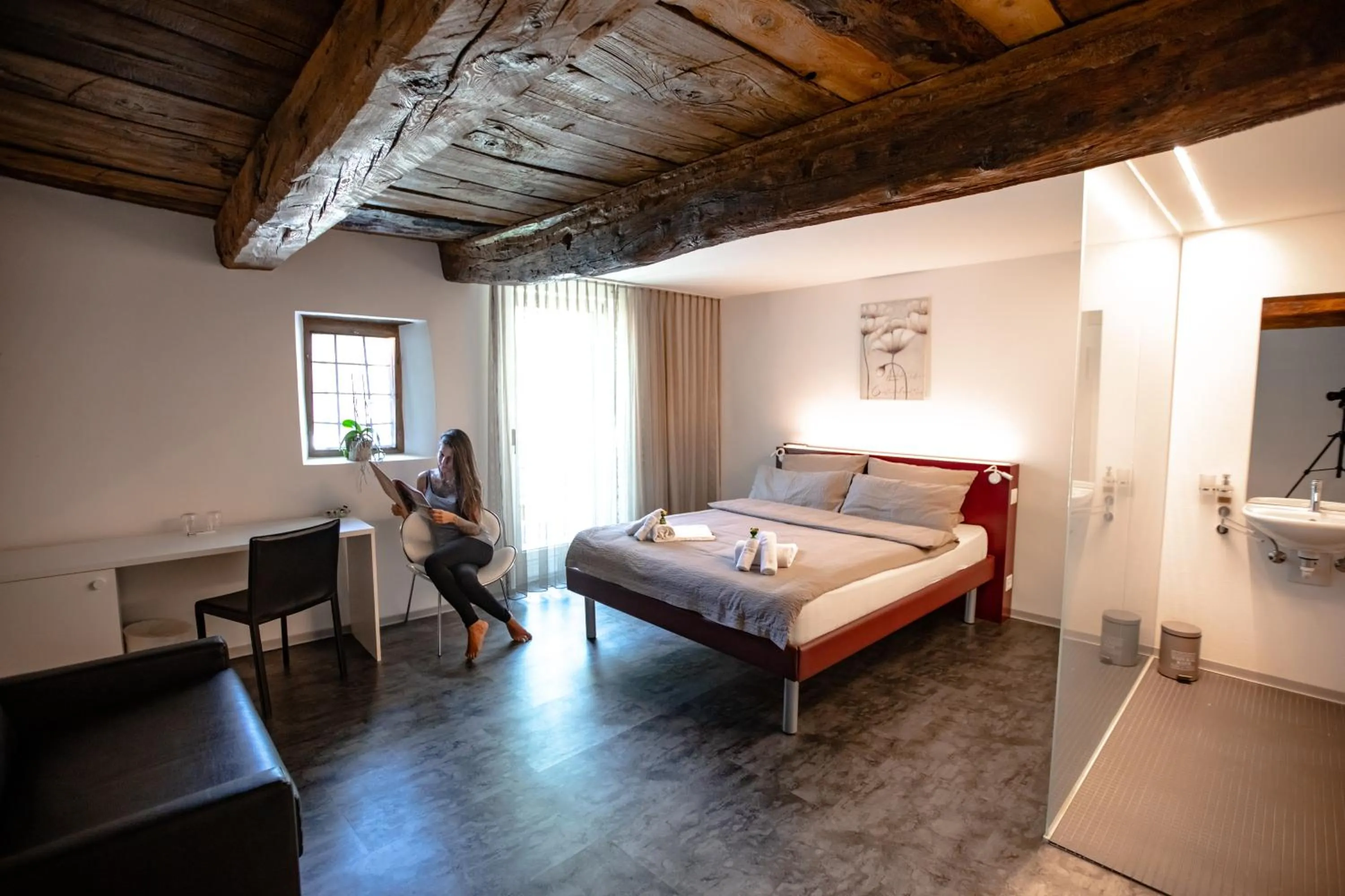 Bed in Albergo Porta Verzasca