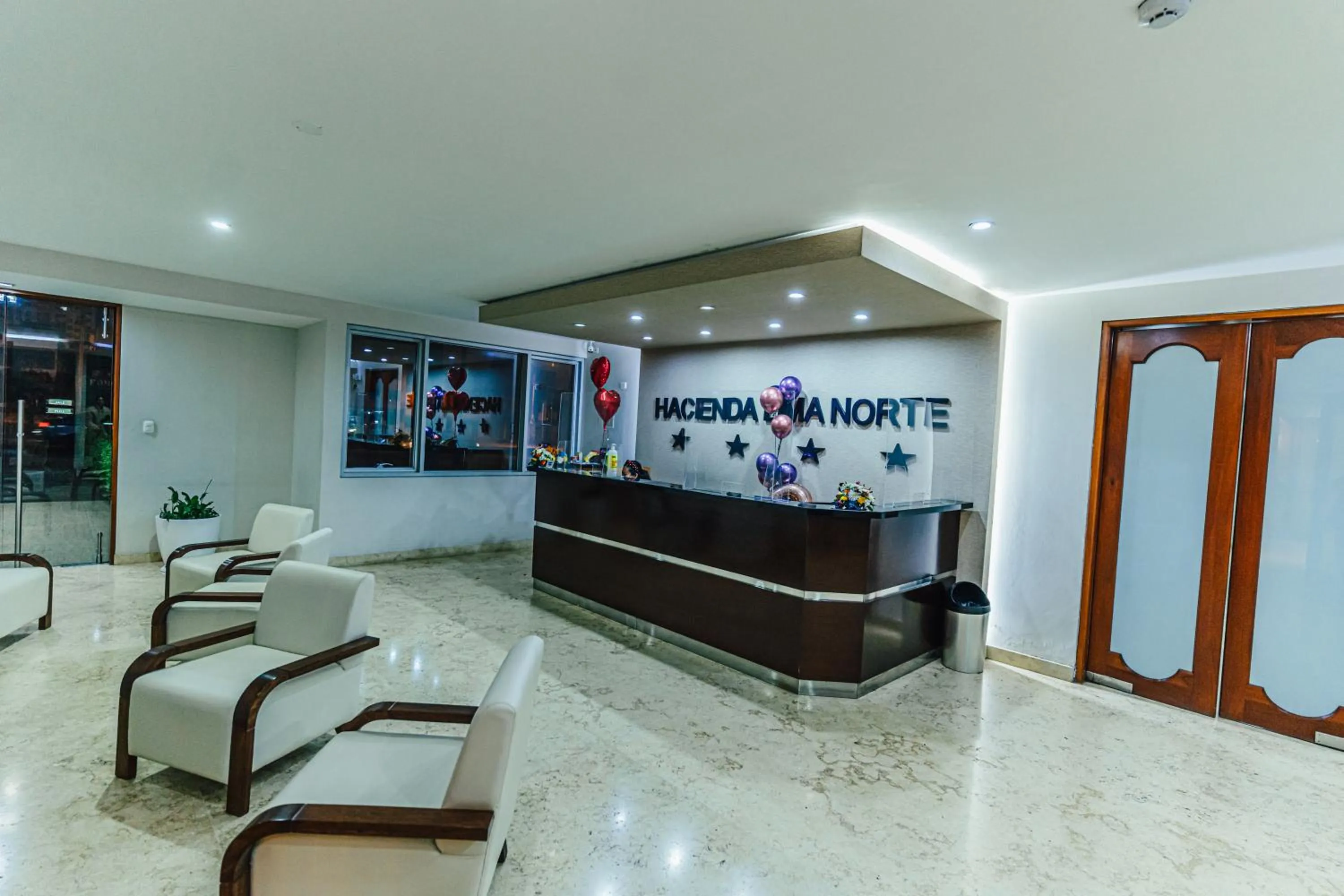 Lobby or reception in Hotel Hacienda Lima Norte