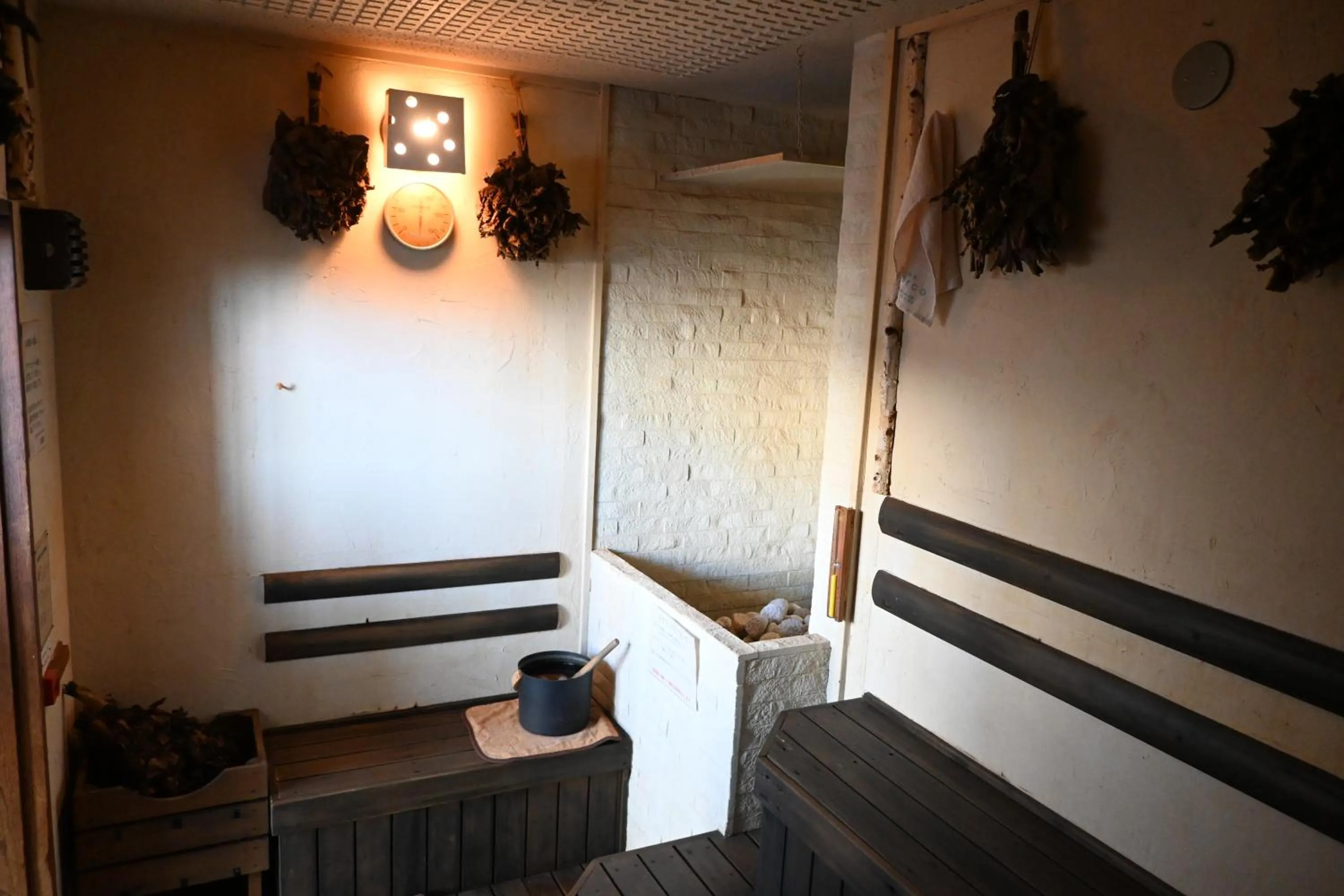 Sauna in Tokachi Nauman Onsen Hotel arco