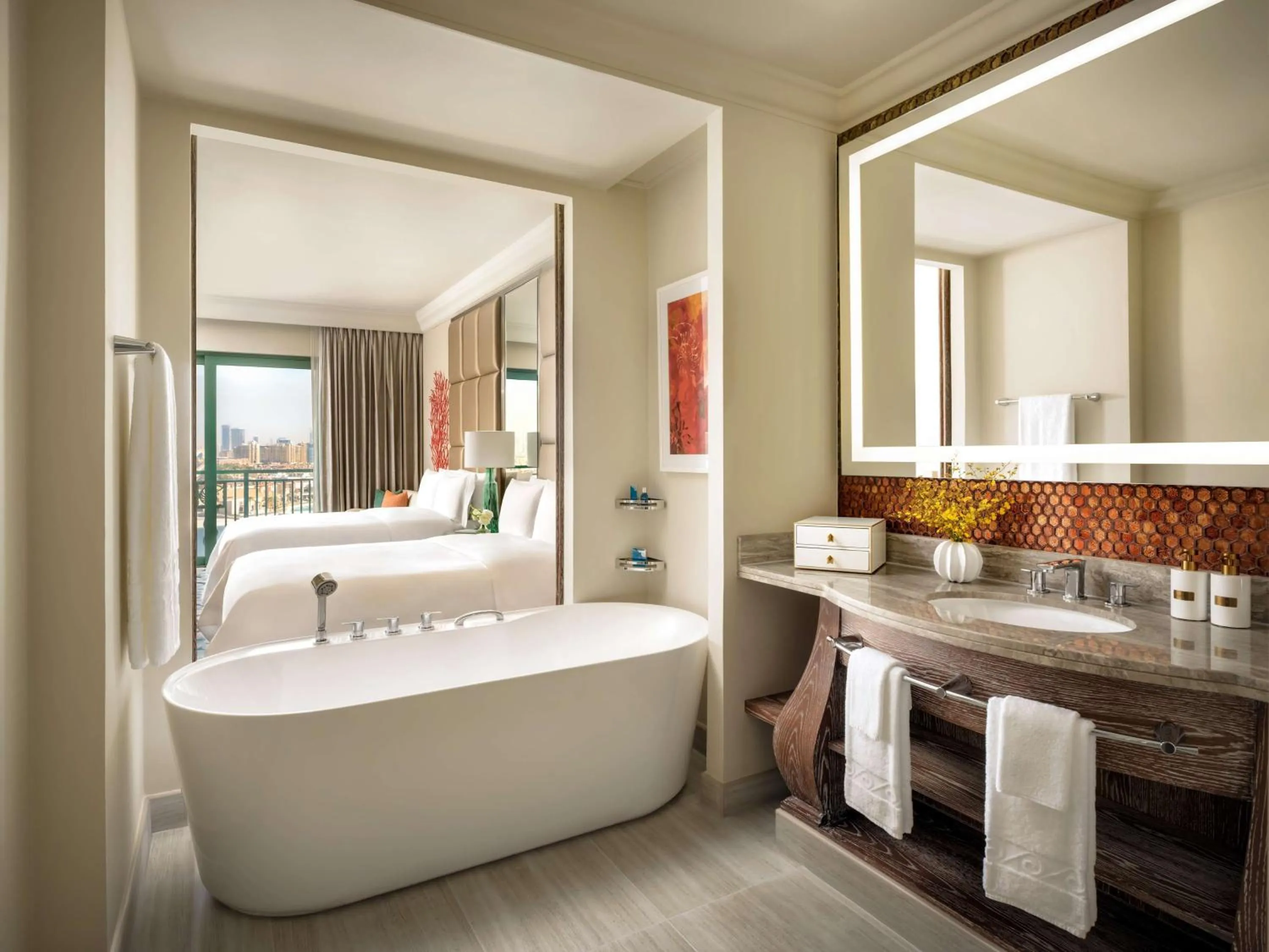 Bathroom, Bed in Atlantis, The Palm