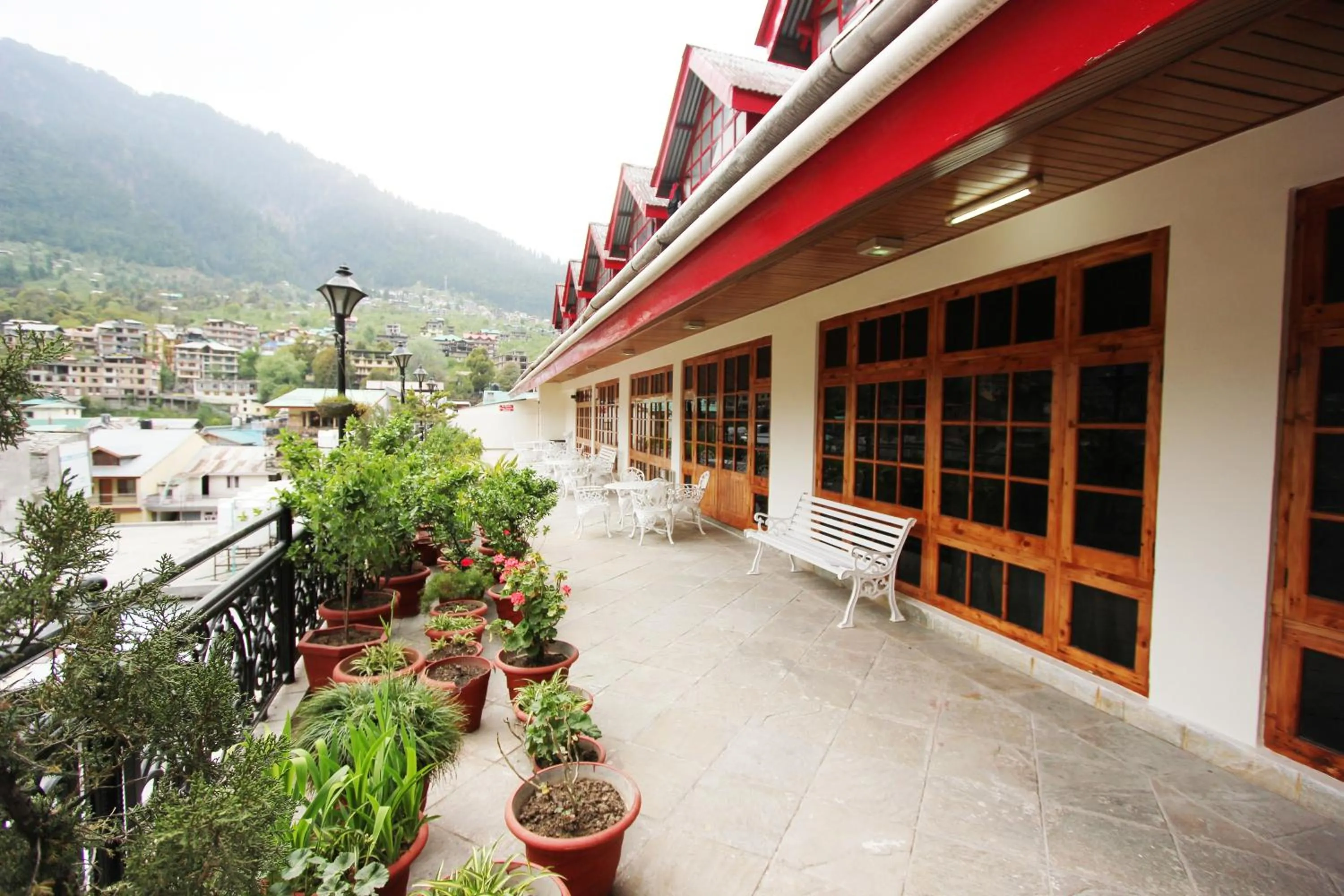 Balcony/Terrace in Hotel Snow View Manali